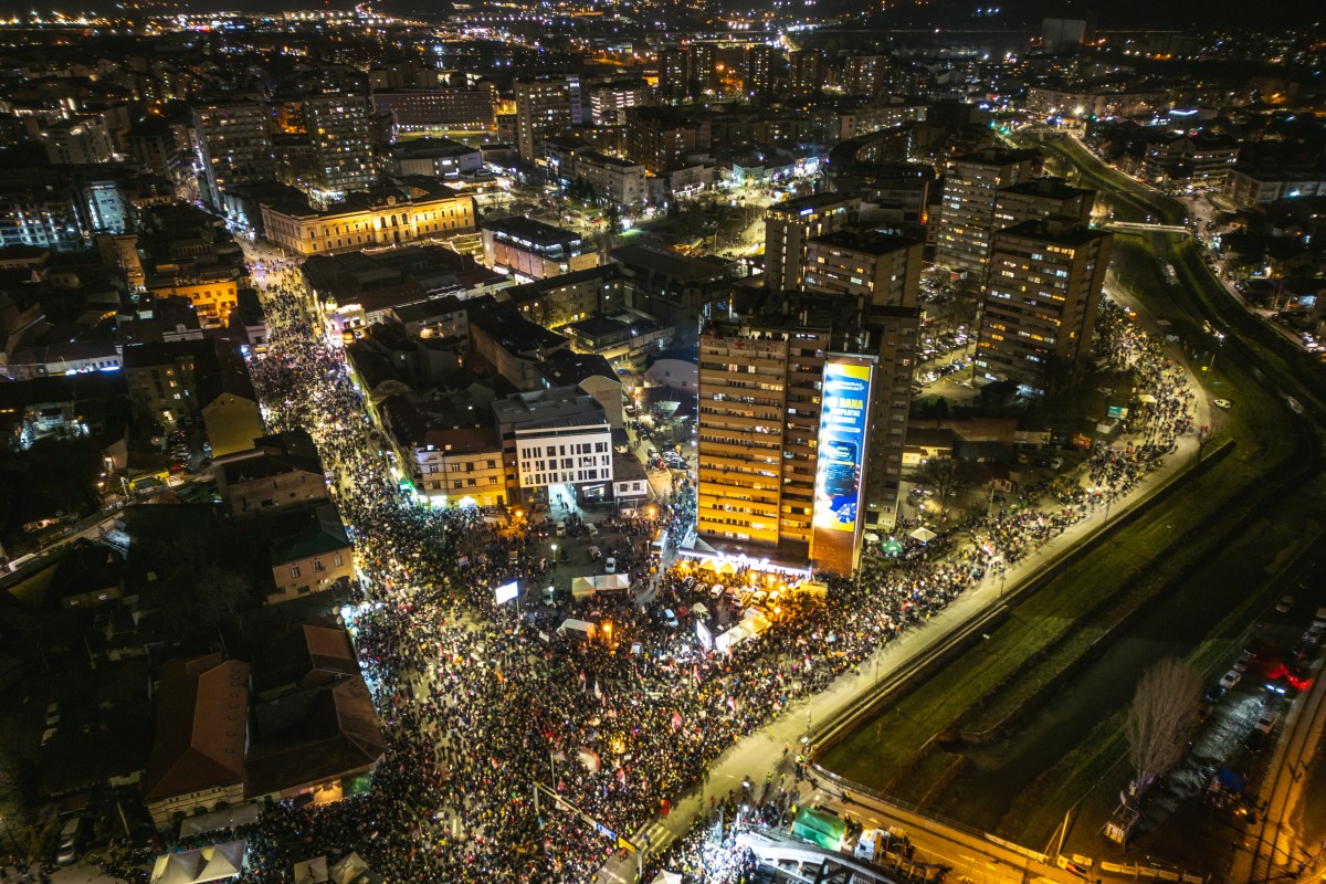 Thousands mark Serbian Statehood Day with anti-corruption protest