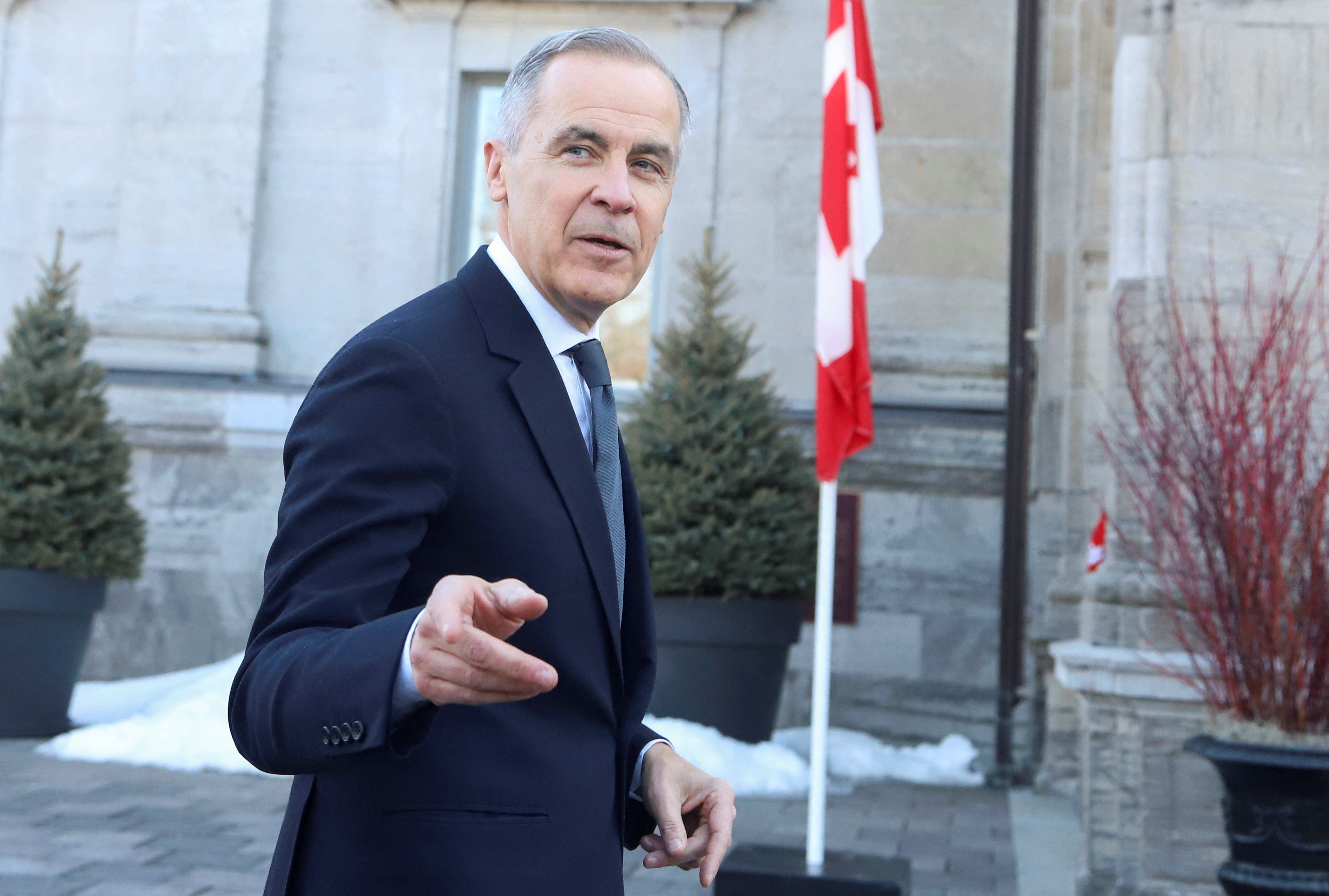 Mark Carney heads into Rideau Hall for his swearing-in ceremony as Canada's prime minister.