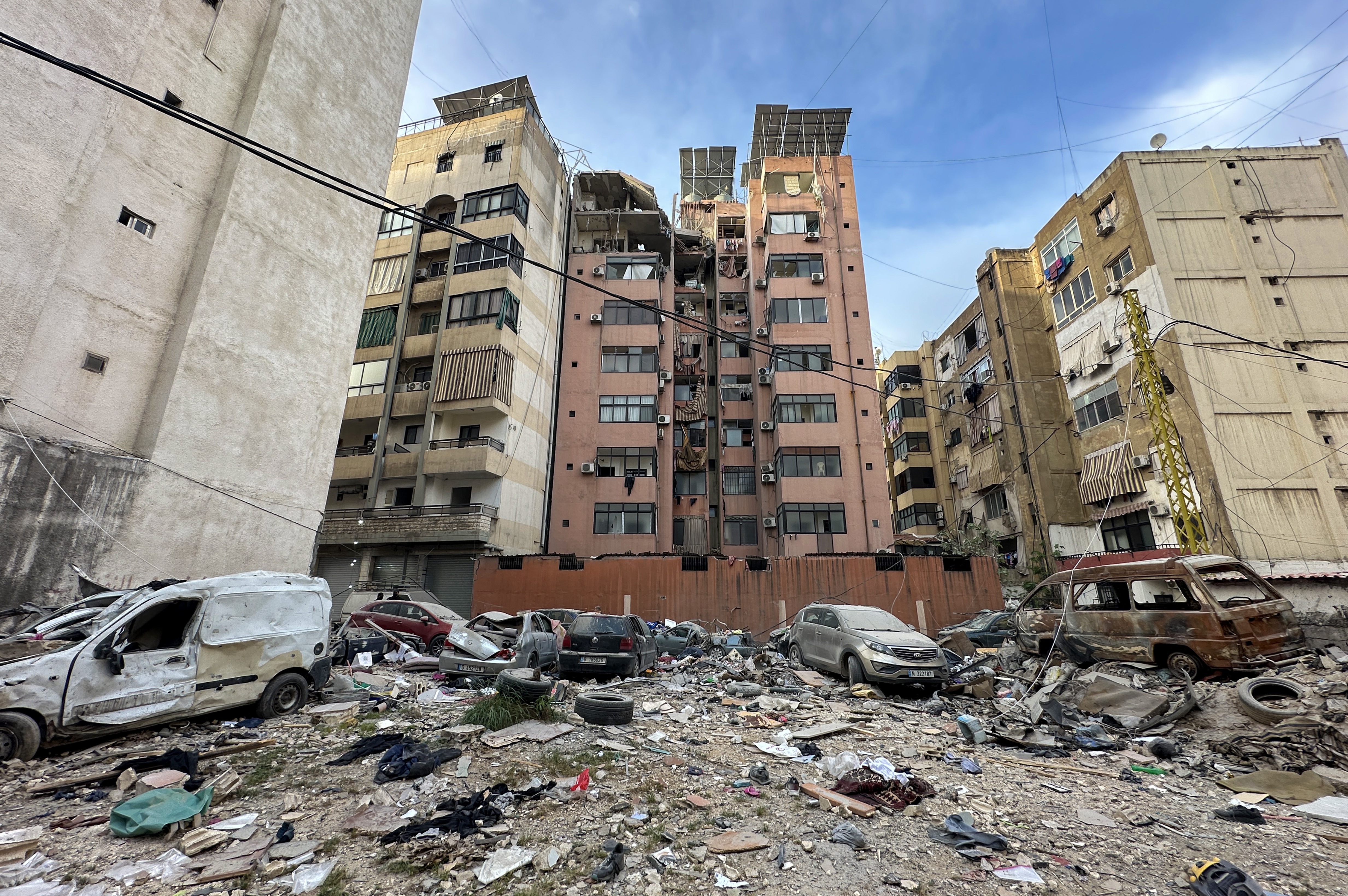Aftermath of an Israeli airstrike, in Beirut