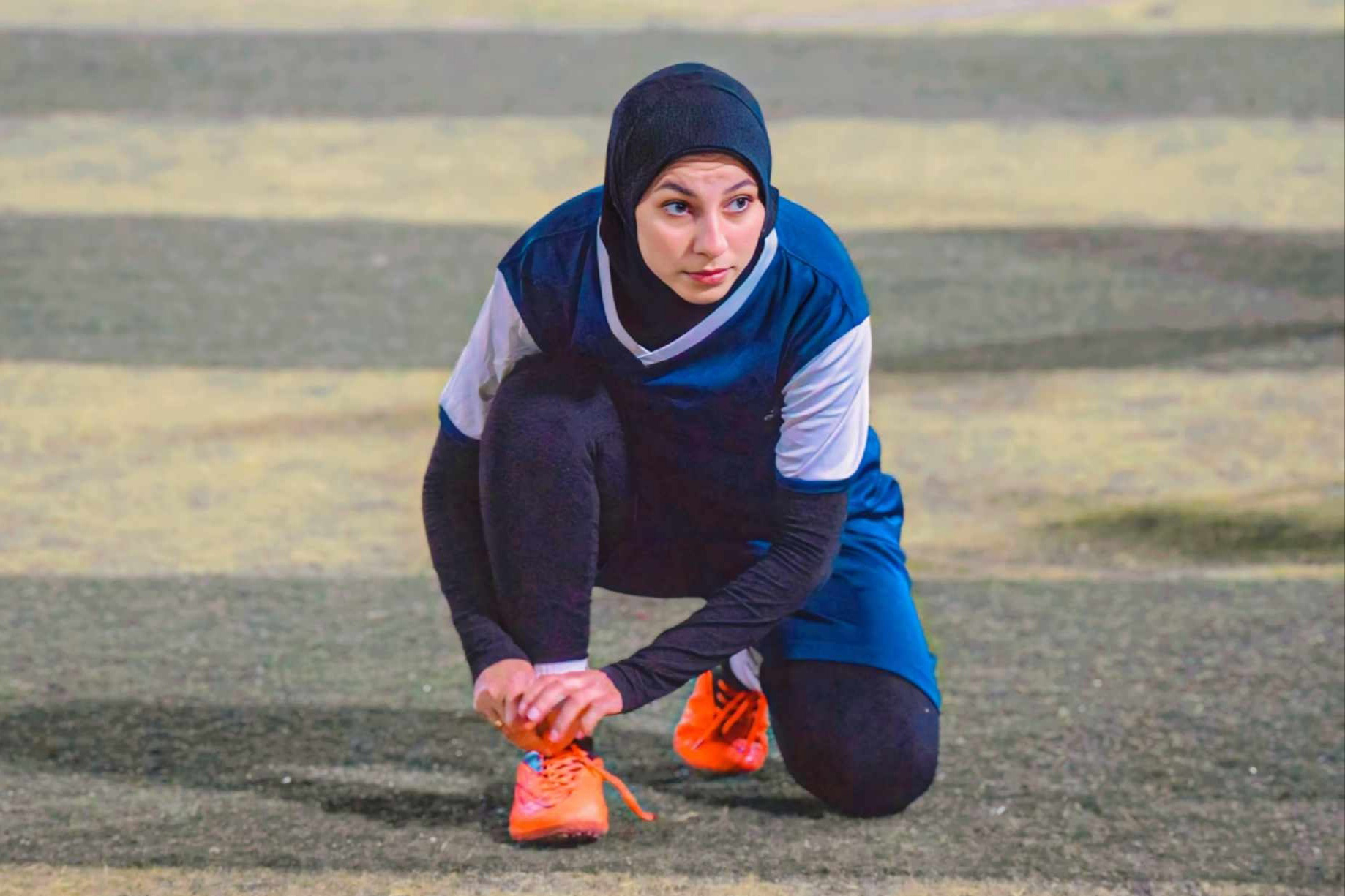 Yasmine Yasser in action.