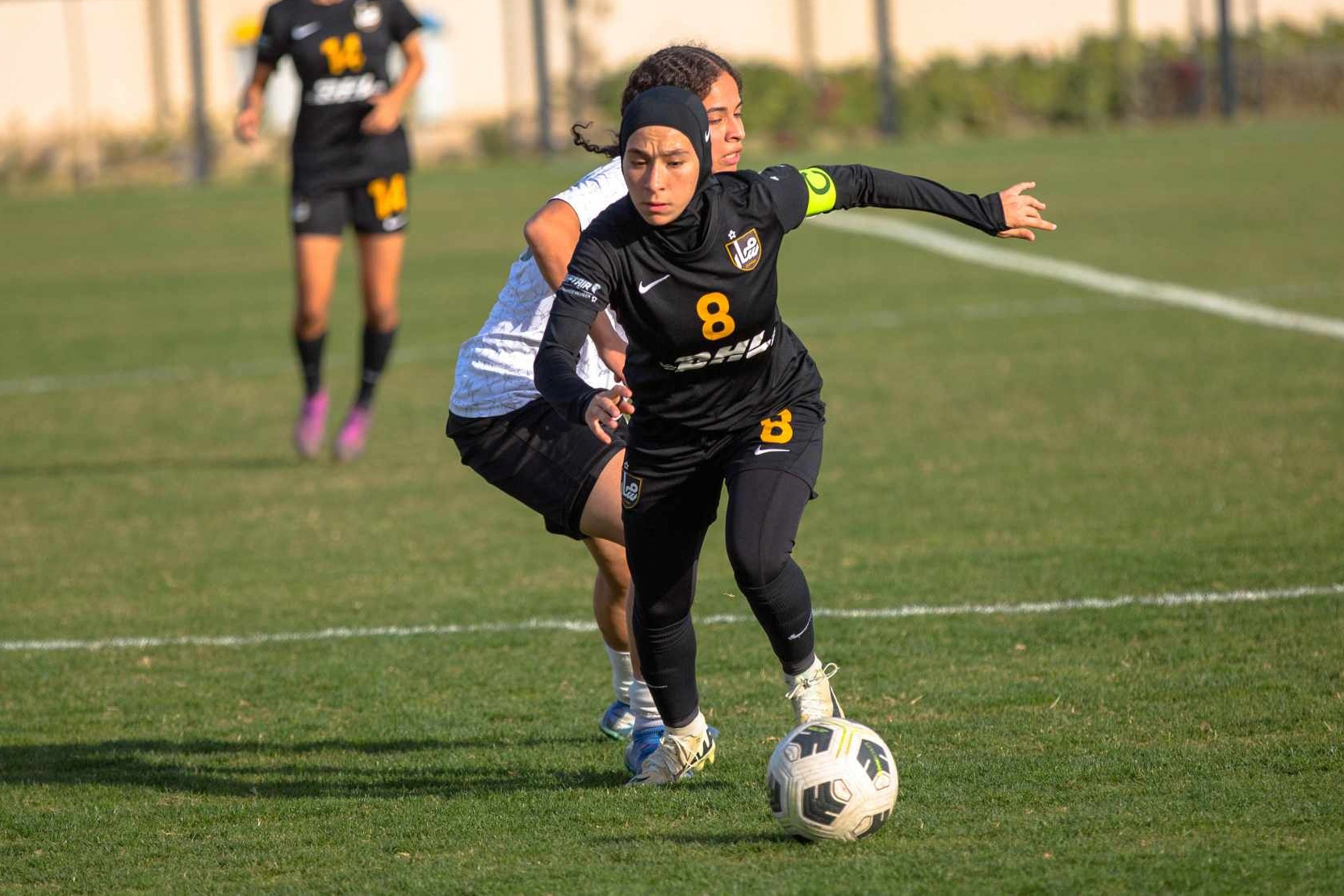 Amira Mohamed in action.