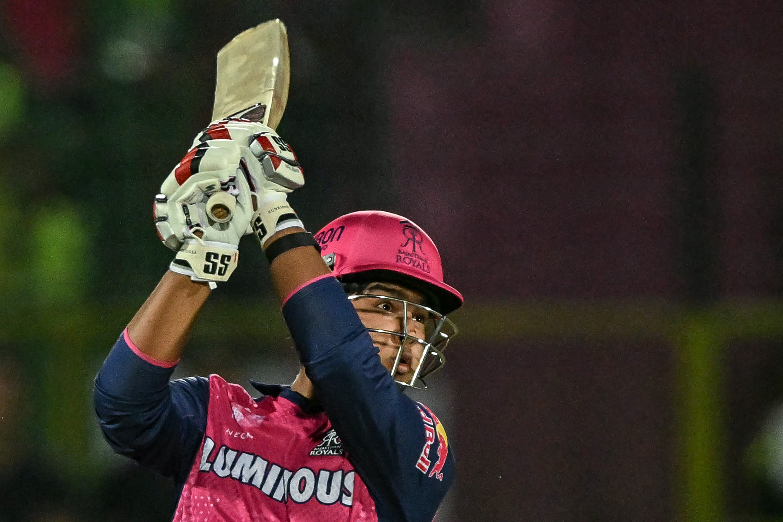 Vaibhav Suryavanshi in action.