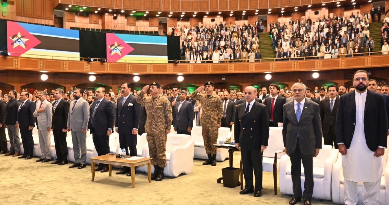 Pakistan hosted the Overseas Pakistani Convention in Islamabad on April 15, 2025 [Handout/Prime Minister's Office]