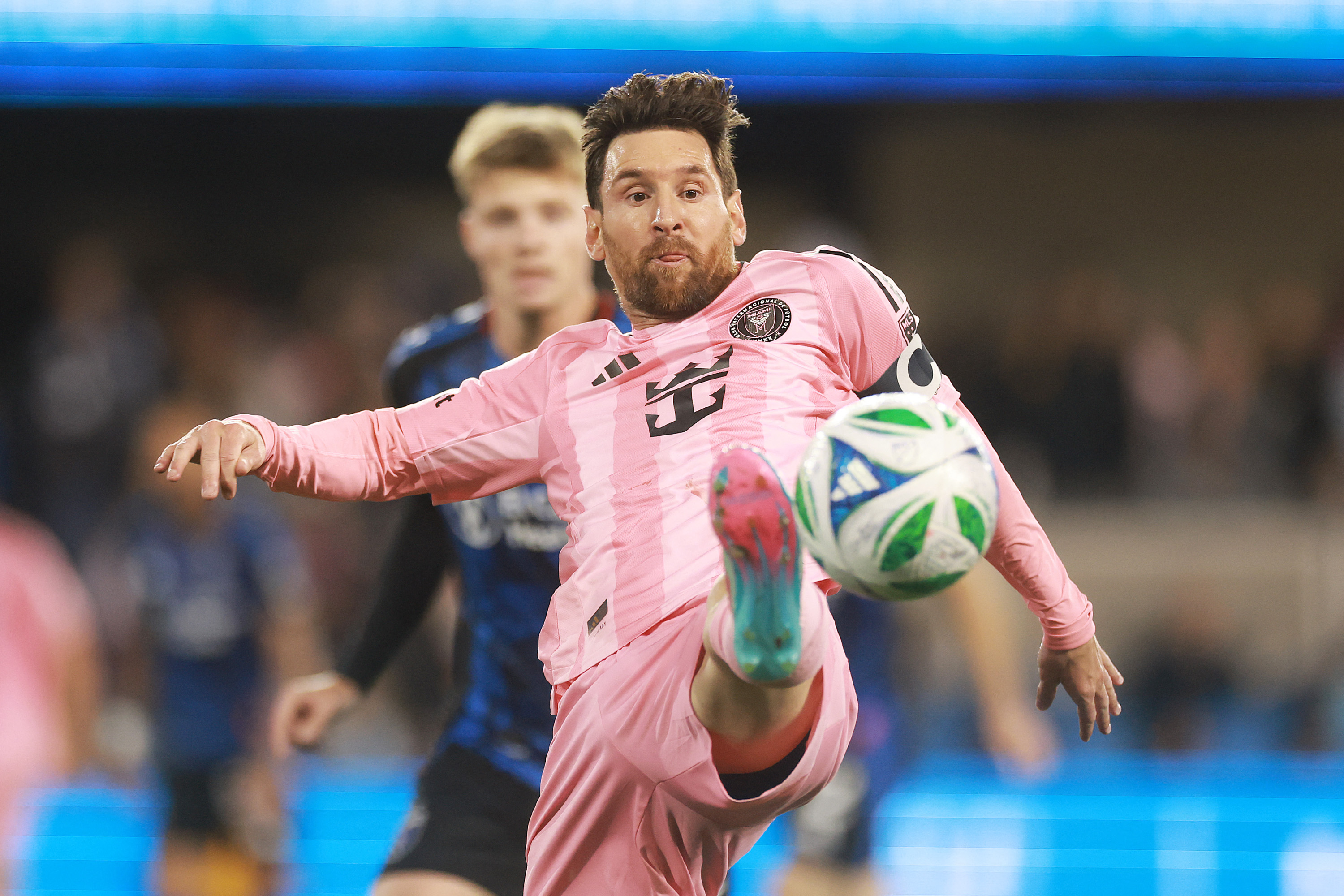 Lionel Messi in action.