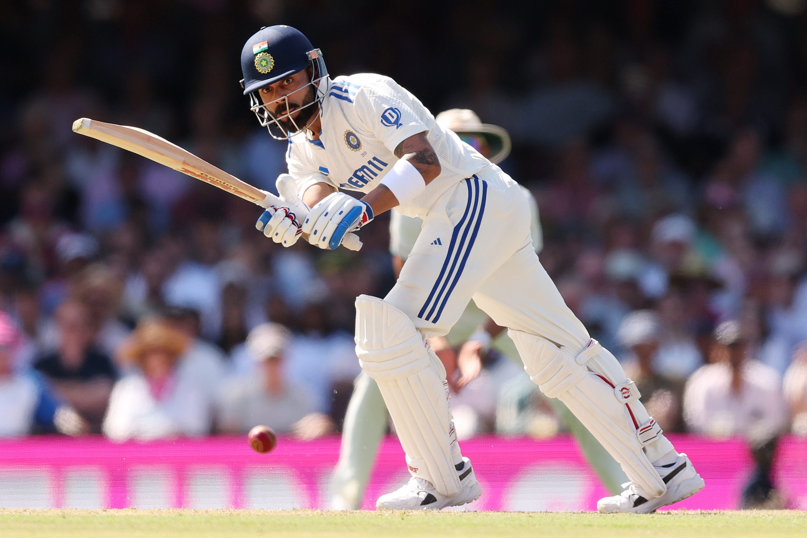 Virat Kohli scored 9,230 runs from 123 Test matches for India