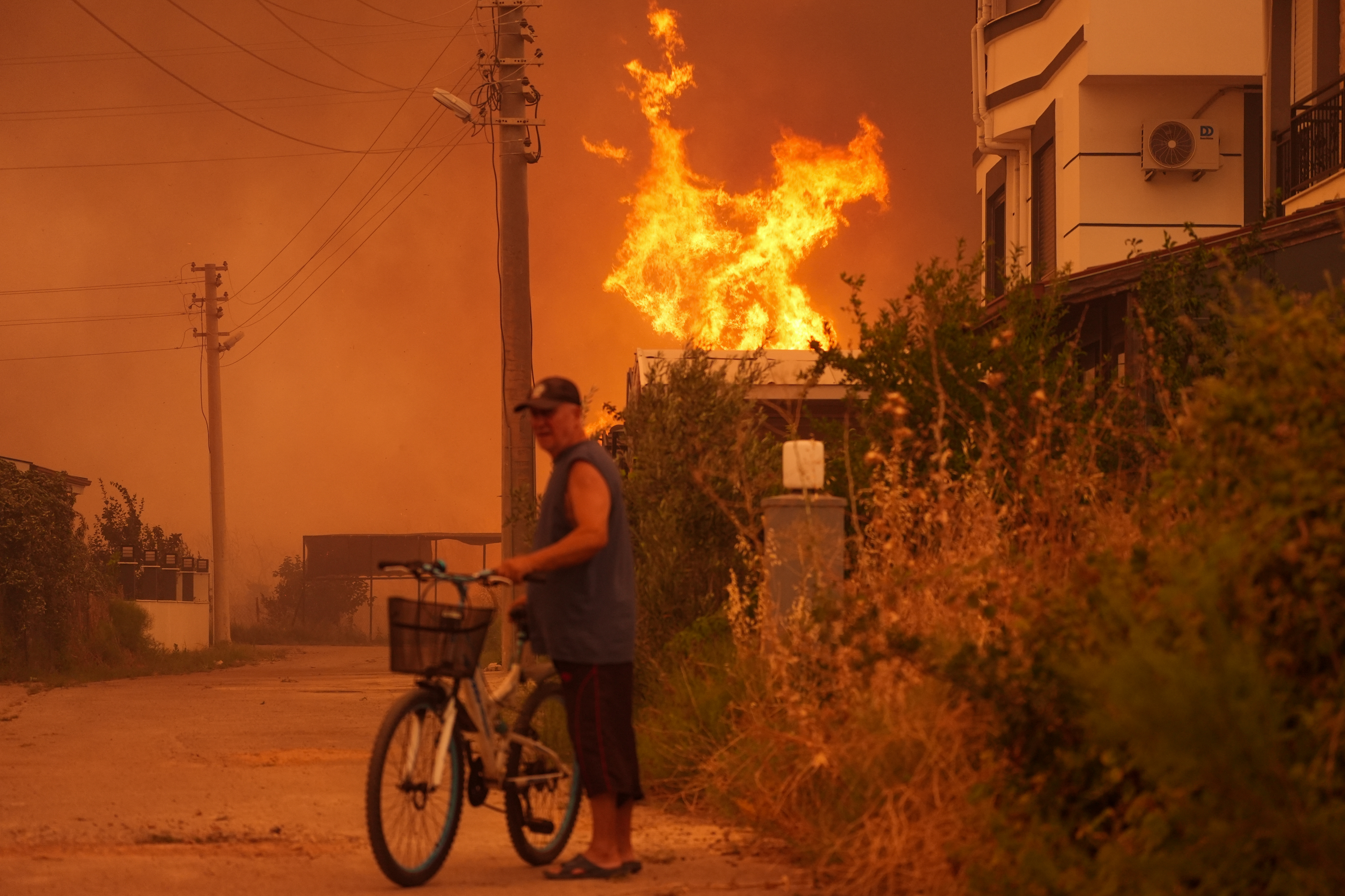 Firefighters in Turkey are battling wildfires for a second day