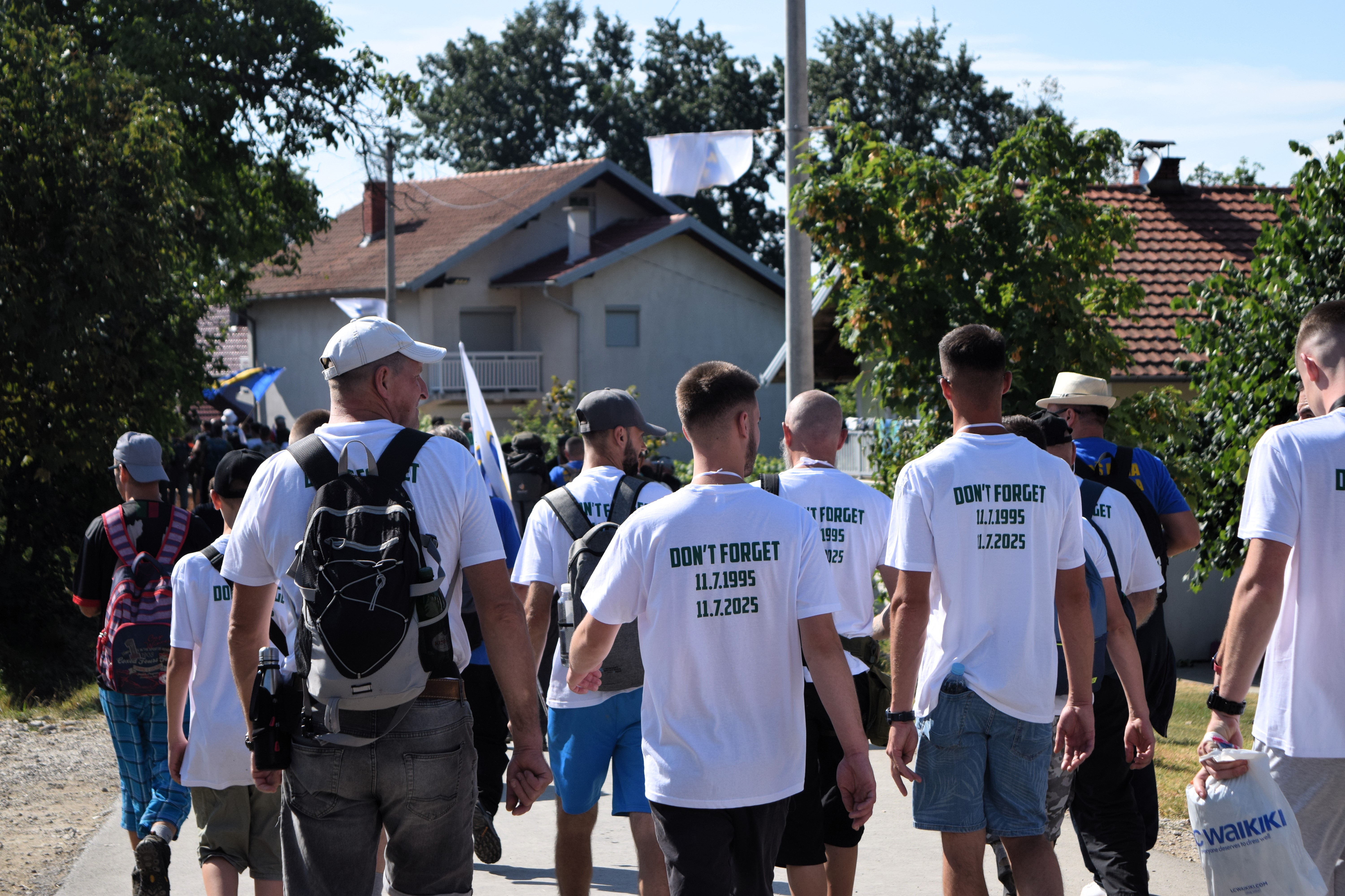 Over 7000 Peace March participants arrived to the tiny village in Bosnia to commemorate victims