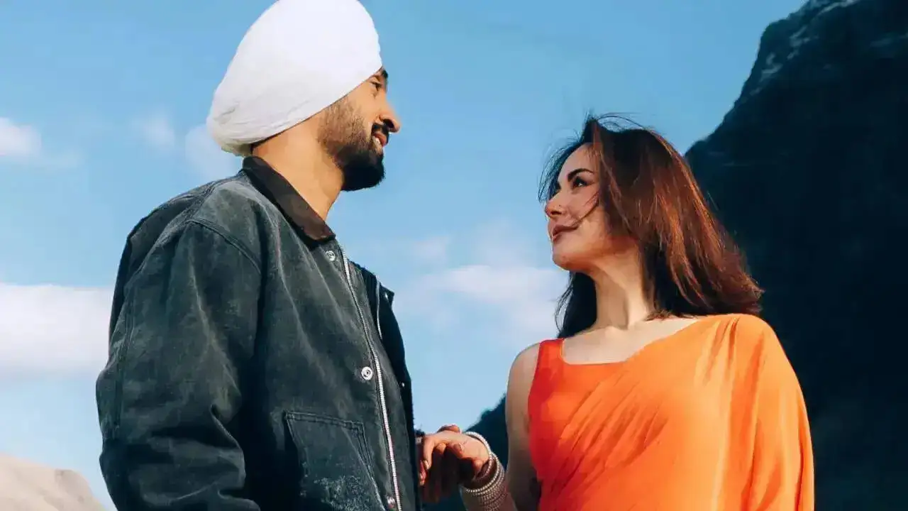 Diljit Dosanjh and Hania Aamir.