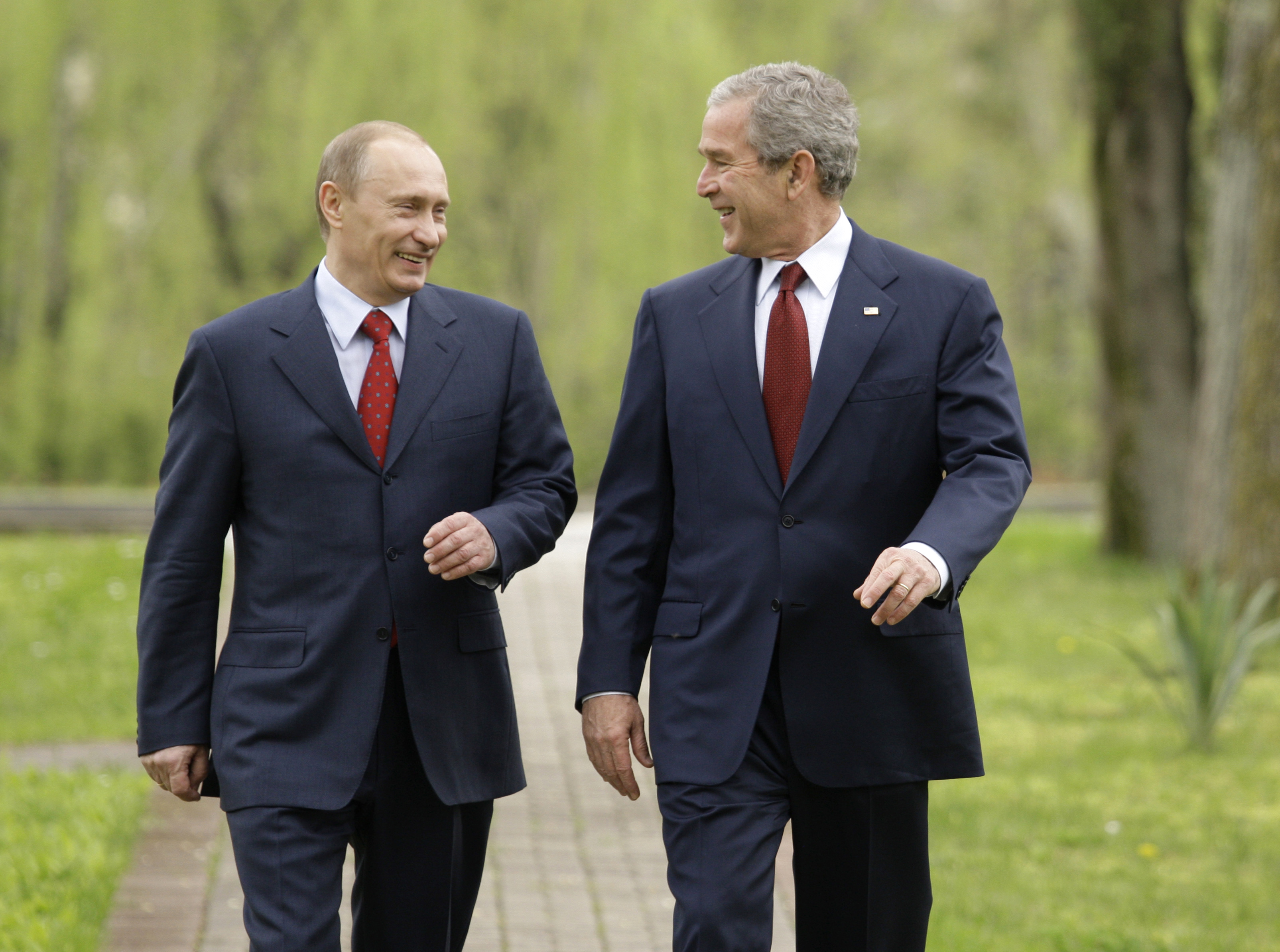 Vladimir Putin's meetings with US presidents over the years