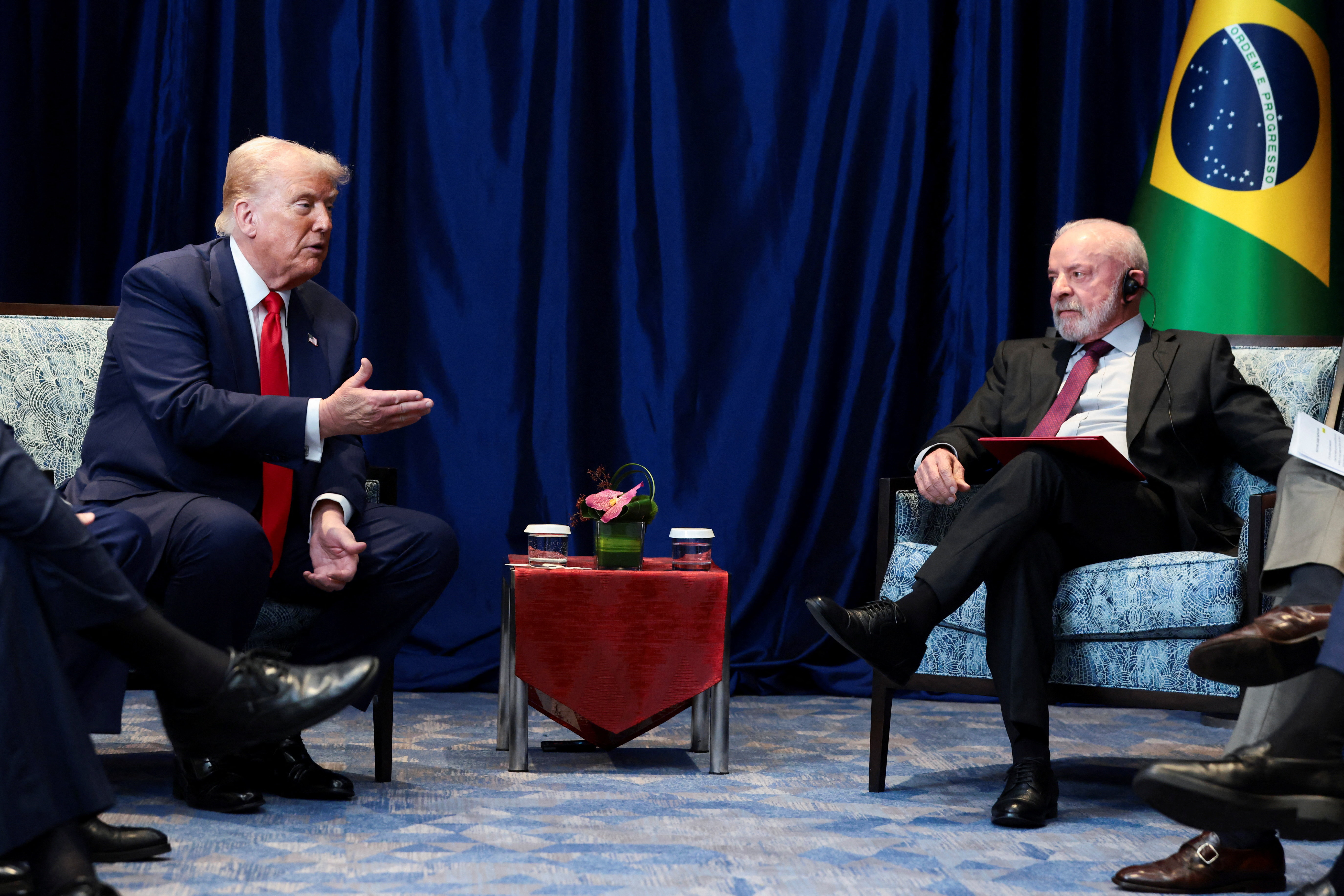 US President Donald Trump and Brazilian President Luiz Inacio Lula da Silva meet on the sidelines of the 47th Association of Southeast Asian Nations (ASEAN) summit in Kuala Lumpur, Malaysia, October 26, 2025
