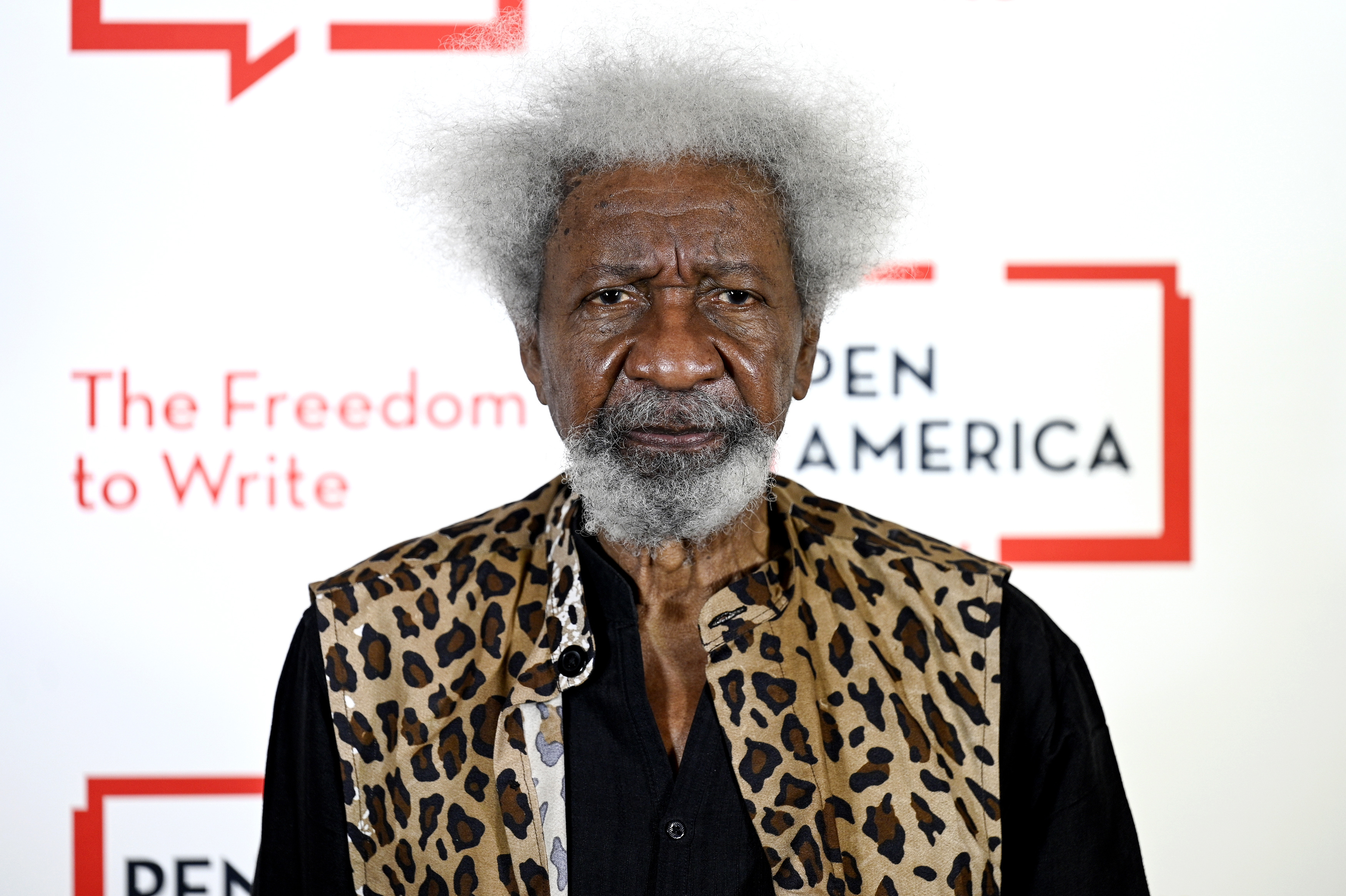 Playwright, political activist and Nobel laureate Wole Soyinka attends the PEN America Literary Gala on October 5, 2021, in New York