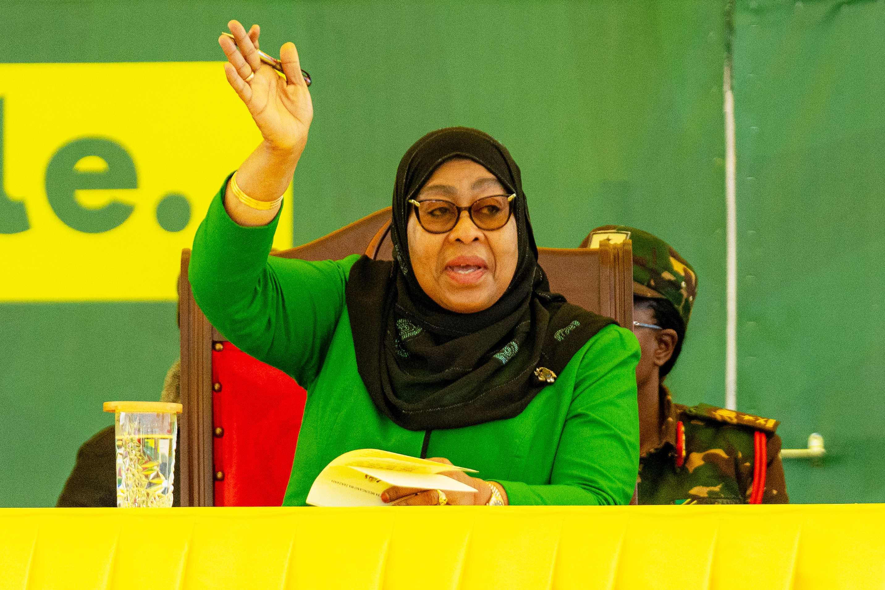 Tanzanian President Samia Suluhu Hassan.