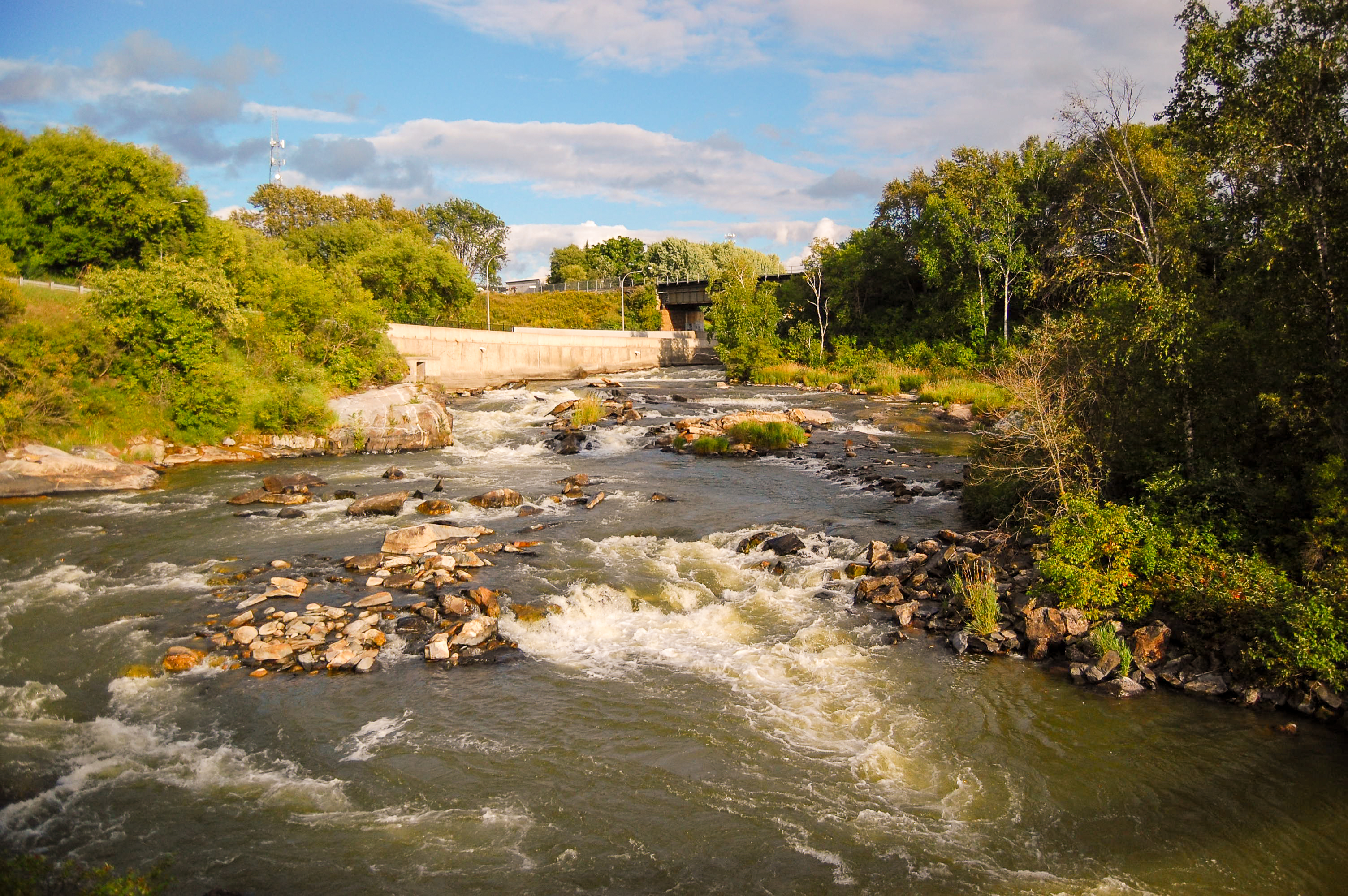 A view of the English-Wabigoon River in Dryden, Ontario