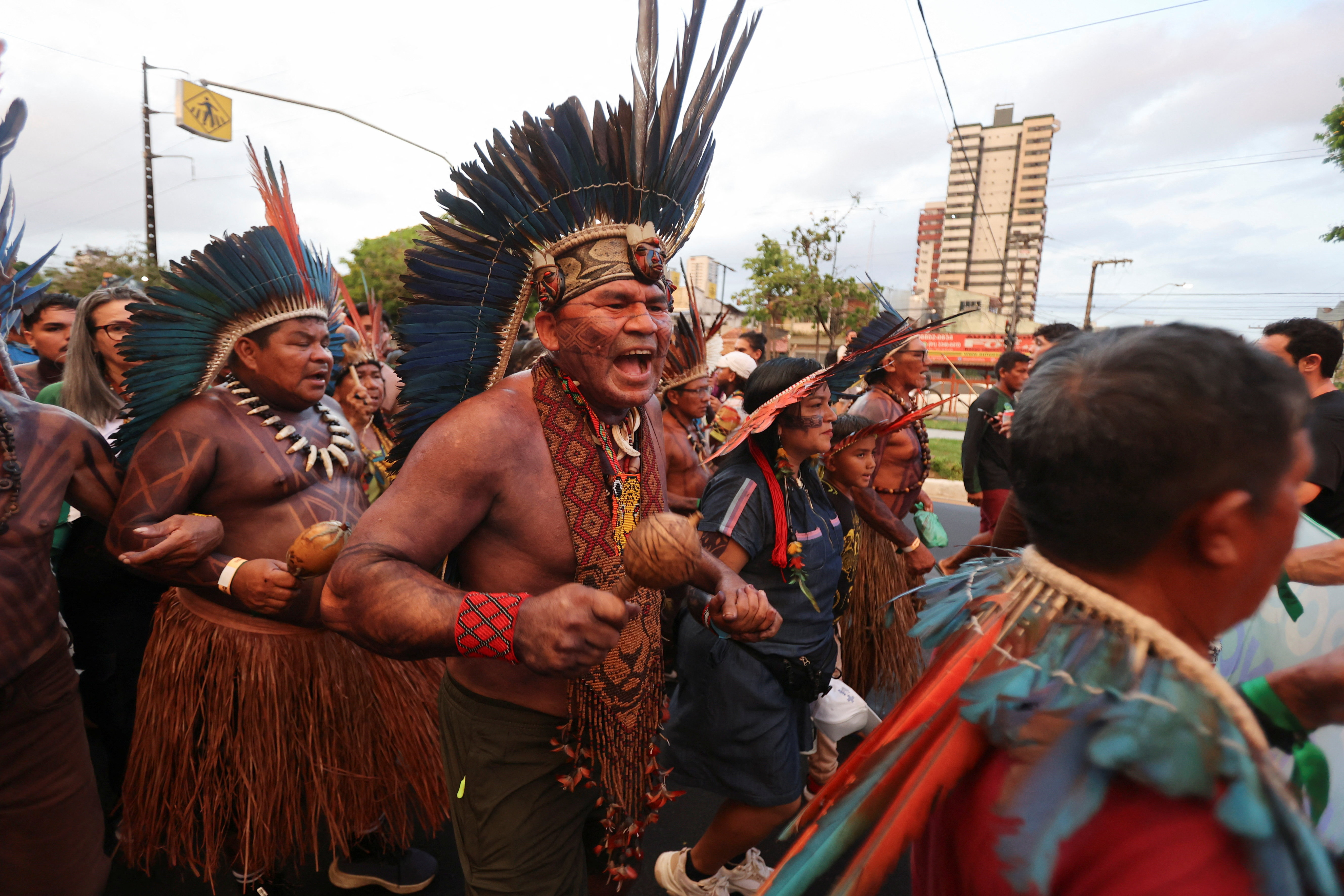 'Our land is not for sale': Indigenous people protest at COP30 in Brazil