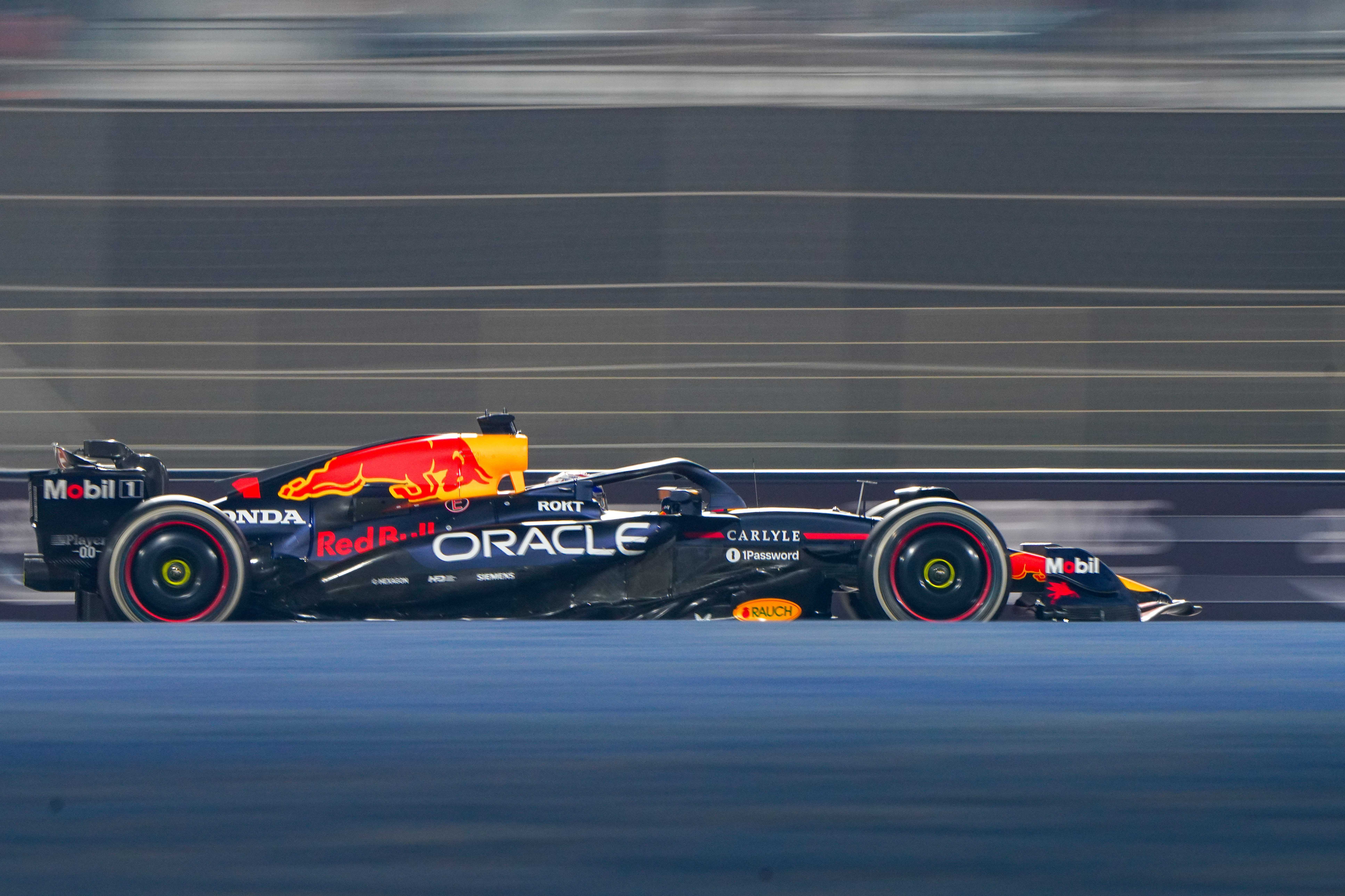 Max Verstappen in action.