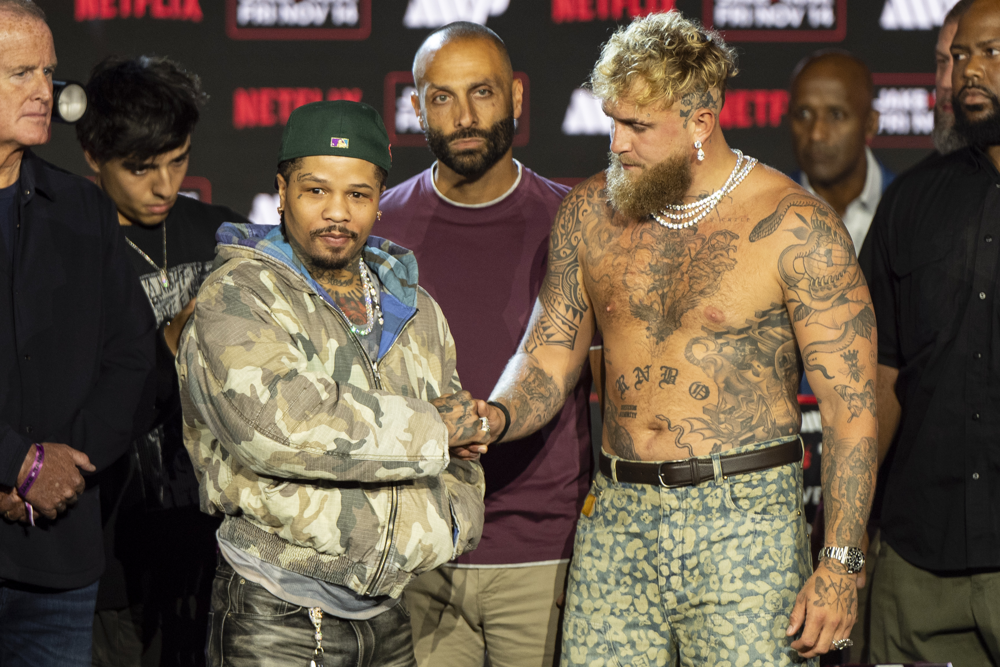 The November 2025 fight that never happened: Gervonta ‘Tank’ Davis, left, and Jake Paul