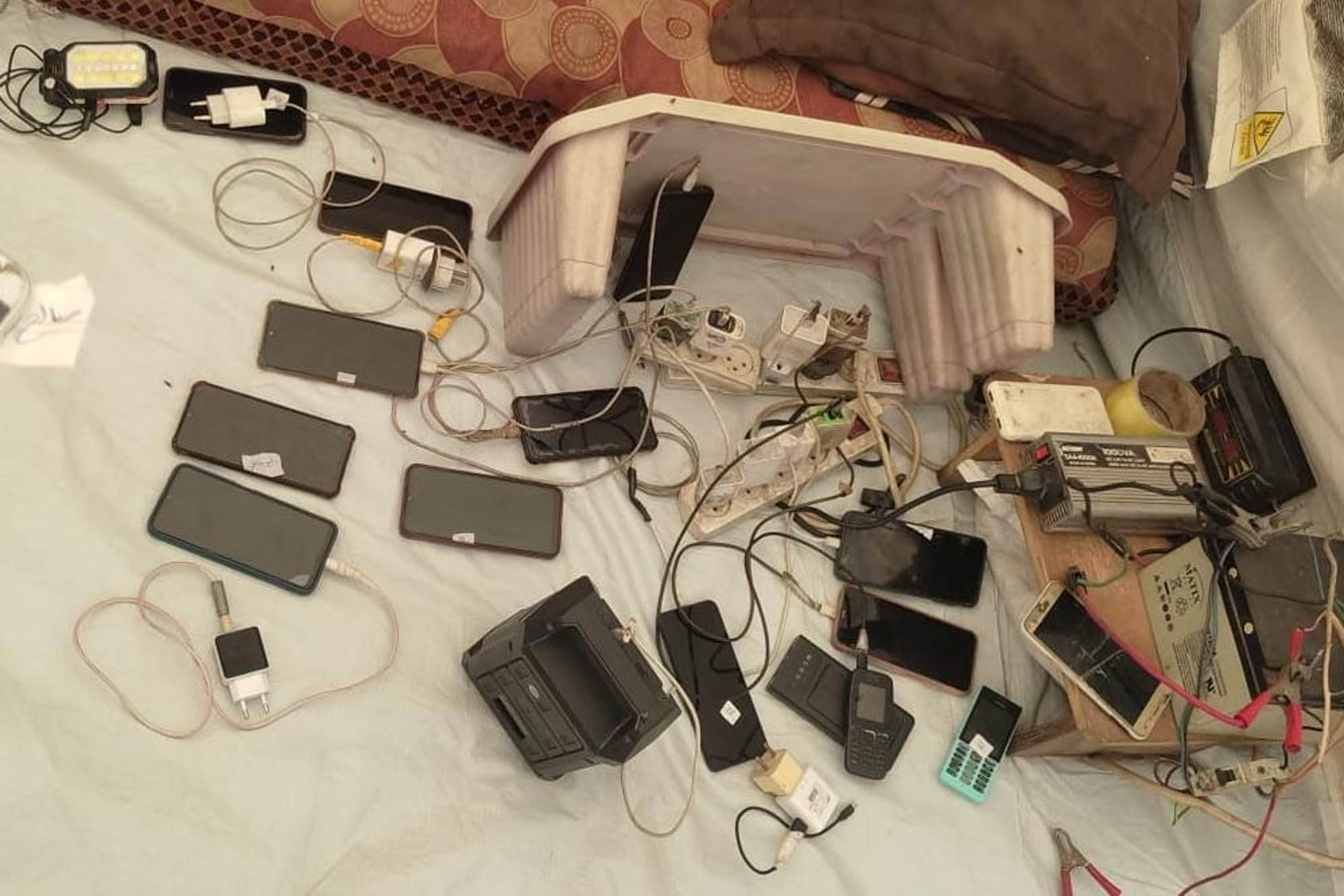 The charging station of the author [Courtesy of Shahed Abu AlShaikh]