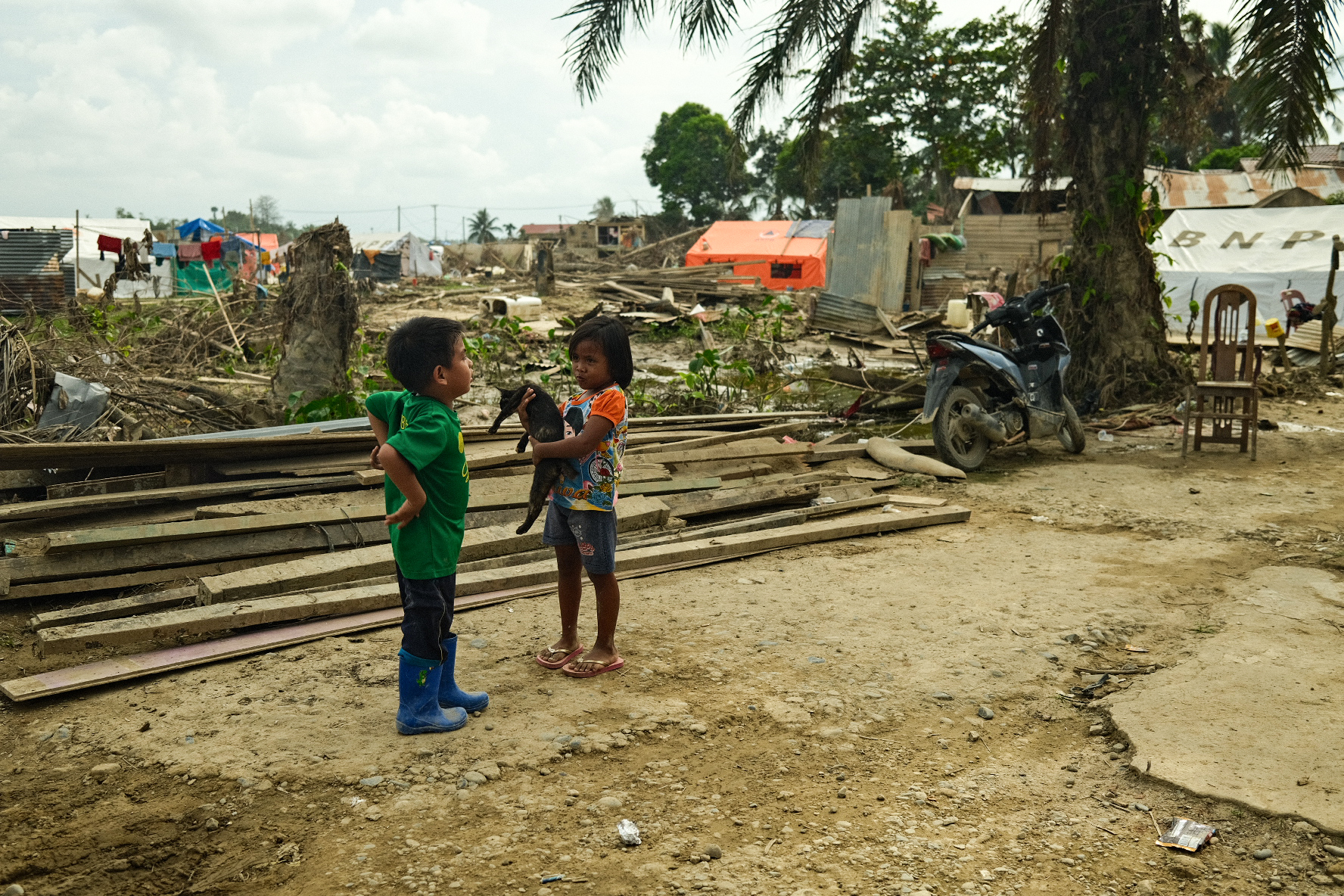 Many parents told Al Jazeera their children have been unwell since the floods. Many of them have severe coughs.