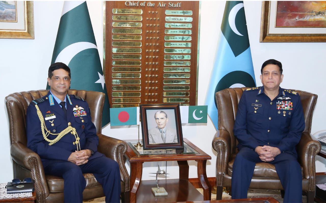 A high-level defence delegation led by Air Chief Marshal Hasan Mahmood Khan, Chief of the Air Staff, Bangladesh Air Force called on Air Chief Marshal Zaheer Ahmed Baber Sidhu