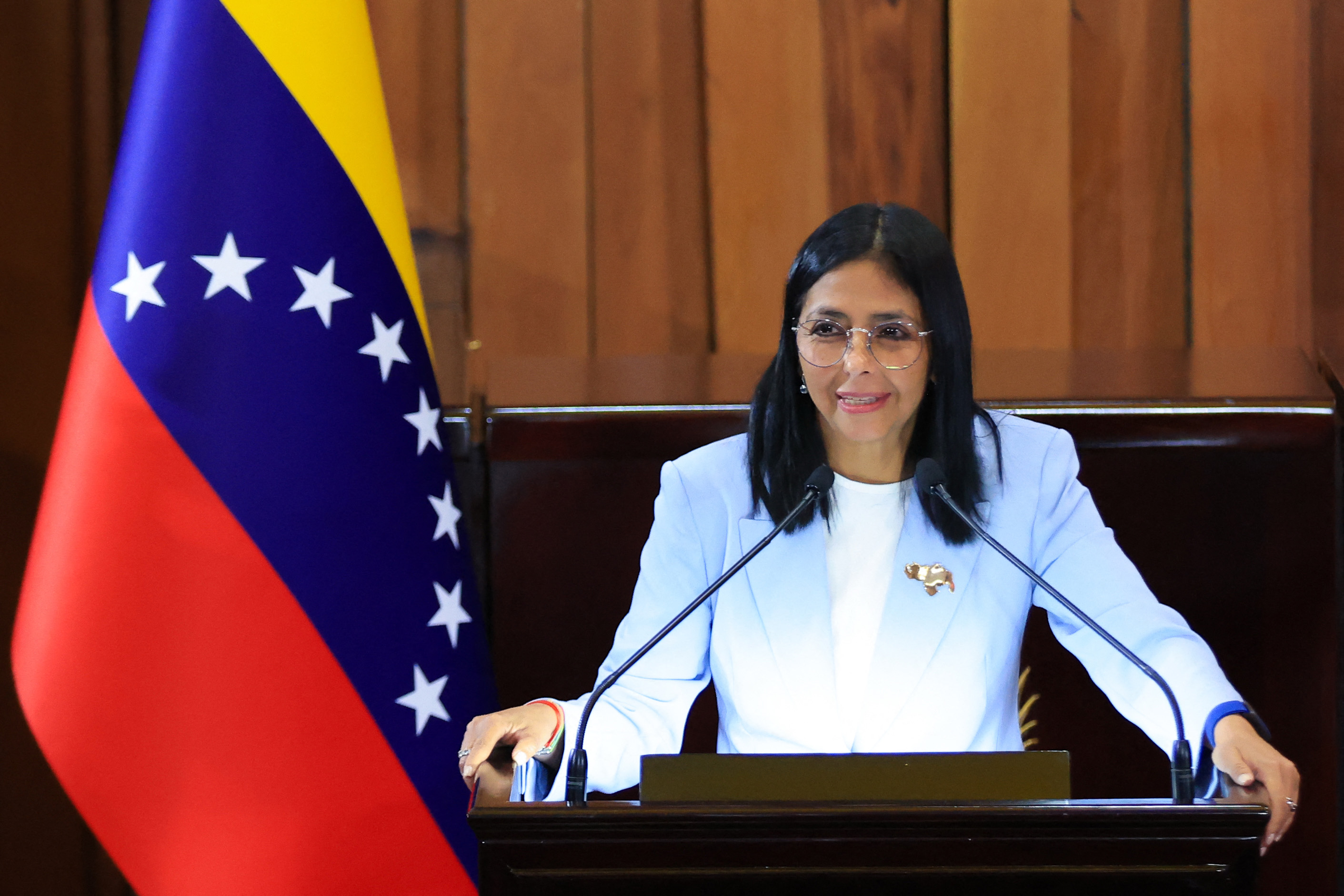 Venezuela's interim President Delcy Rodriguez, Caracas, Venezuela, January 30, 2026 [Efrain Gonzalez/AFP]