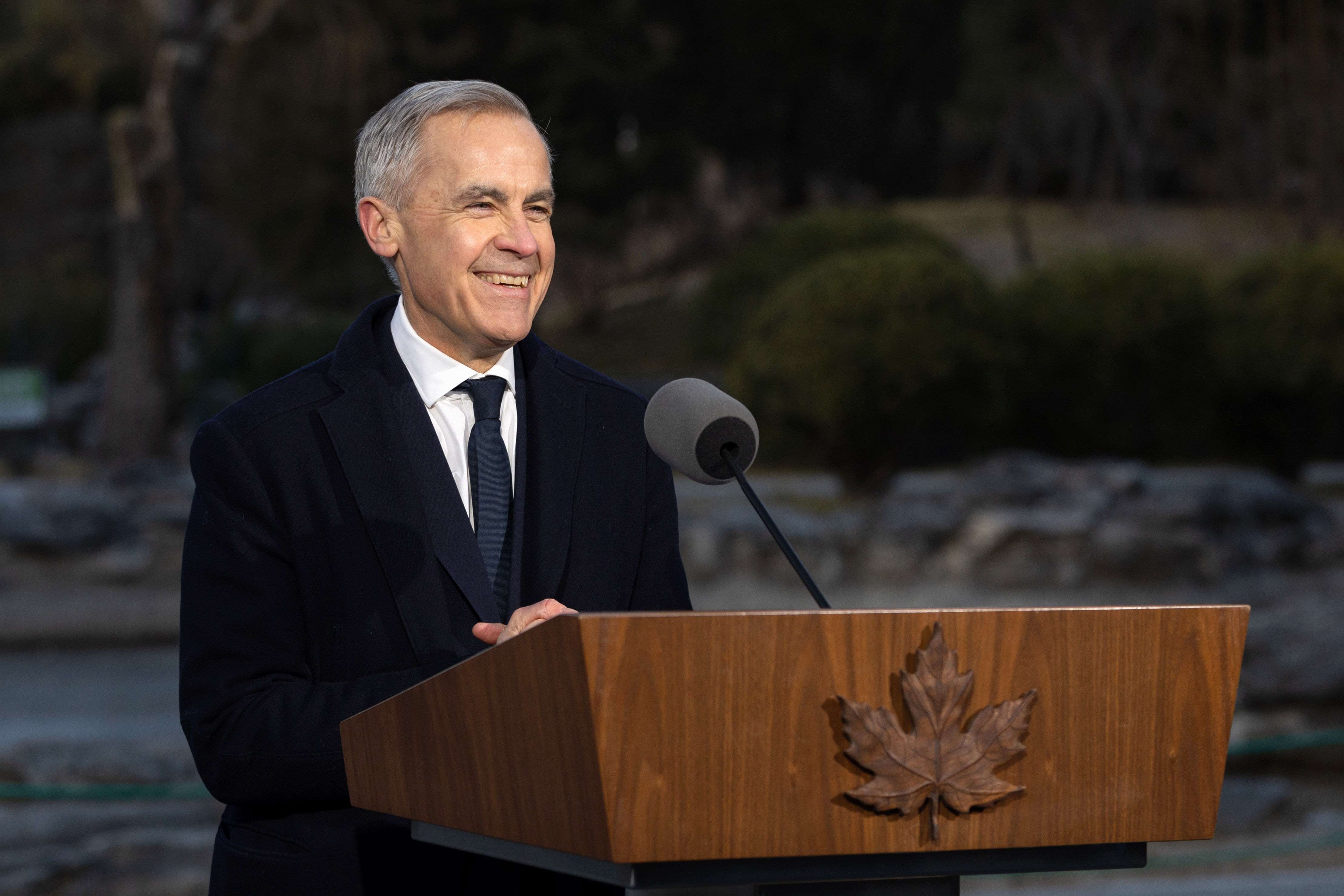 epa12652934 Canadian Prime Minister Mark Carney addresses a press conference in Beijing, China, 16 January 2026. Carney is visiting Beijing from 14 to 17 January and met with Chinese President Xi Jinping earlier in the day. EPA/JESSICA LEE