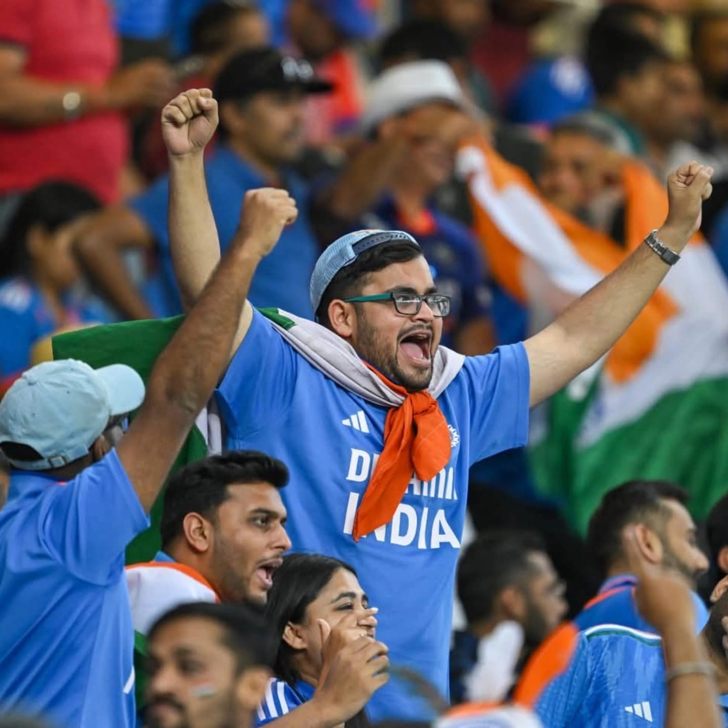 Nathani has followed the Indian cricket team across several stadiums in Asia [Courtesy of Piyush Nathani]