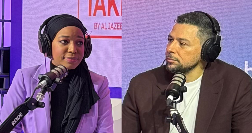 Al Jazeera English's The Take podcast host, Malika Bilal, speaks with veteran correspondent and anchor Ayman Mohyeldin about the path from the US to Gaza and Tahrir Square that defined him as a journalist at the Web Summit Qatar, February 2026.