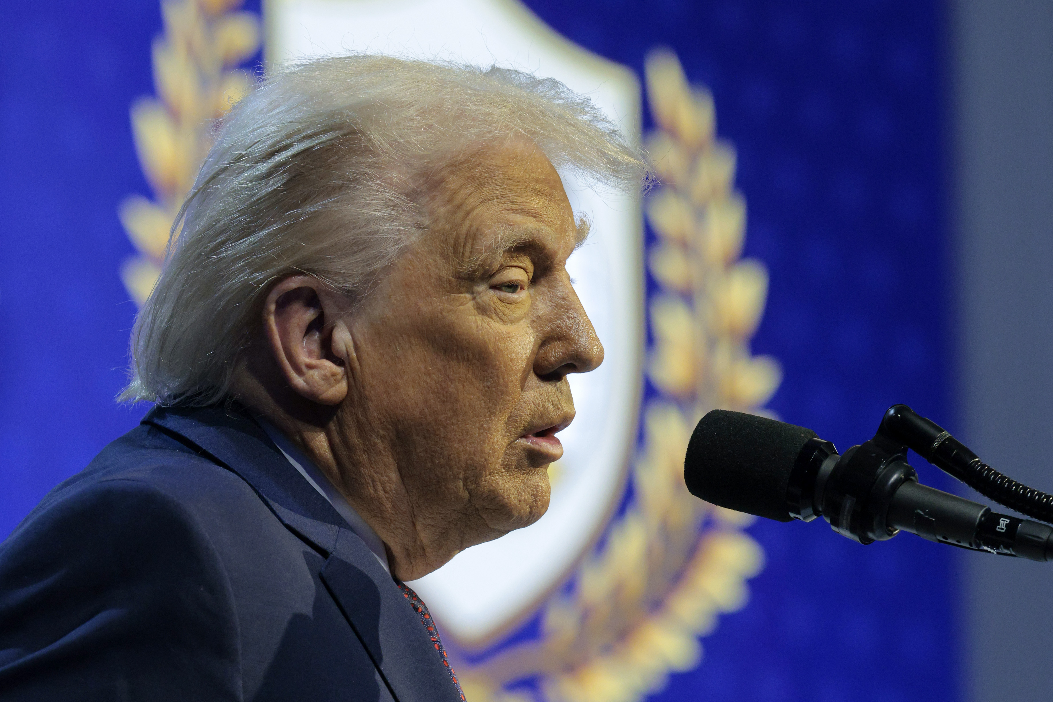 DAVOS, SWITZERLAND - JANUARY 22: U.S. President Donald Trump speaks after presenting the “Board of Peace” at the World Economic Forum (WEF) on January 22, 2026 in Davos, Switzerland. The annual meeting of political and business leaders comes amid rising tensions between the United States and Europe over a range of issues, including Trump's vow to acquire Greenland, a semi-autonomous Danish territory. (Photo by Chip Somodevilla/Getty Images)