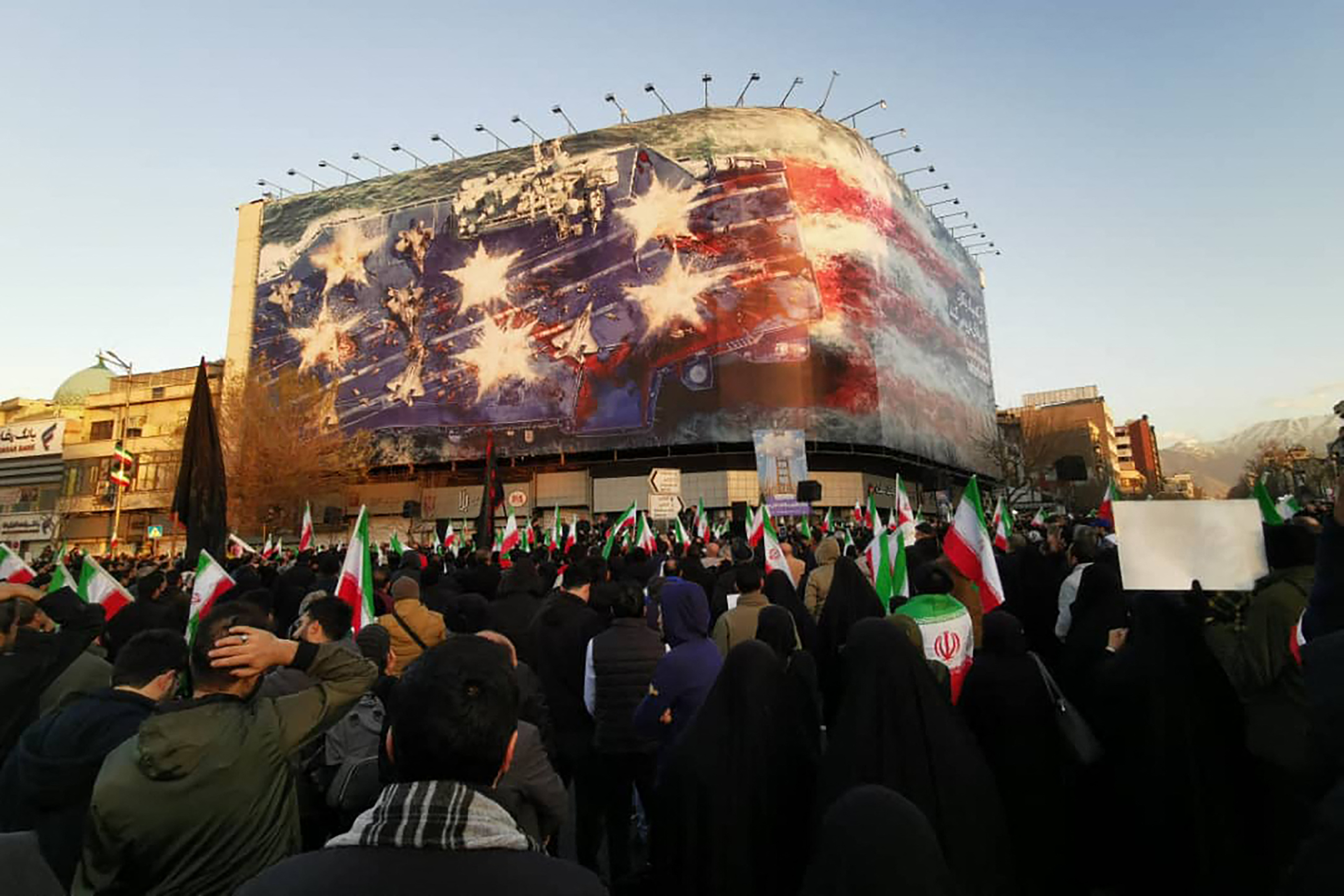 Thousands mourning Khamenei gather in Tehran square