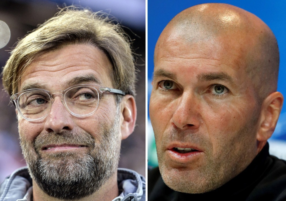 Jurgen Klopp and Zinedine Zidane
