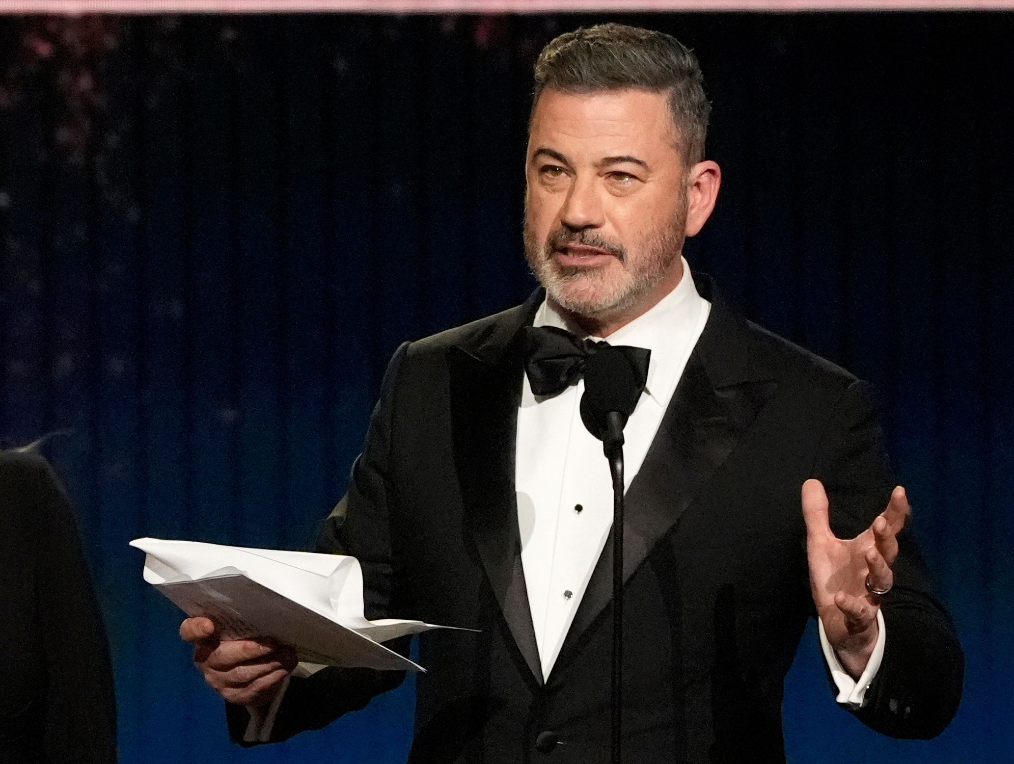 Jimmy Kimmel accepts the award for best talk show for "Jimmy Kimmel Live!" during the 31st Annual Critics Choice Awards on Sunday, Jan. 4, 2026,