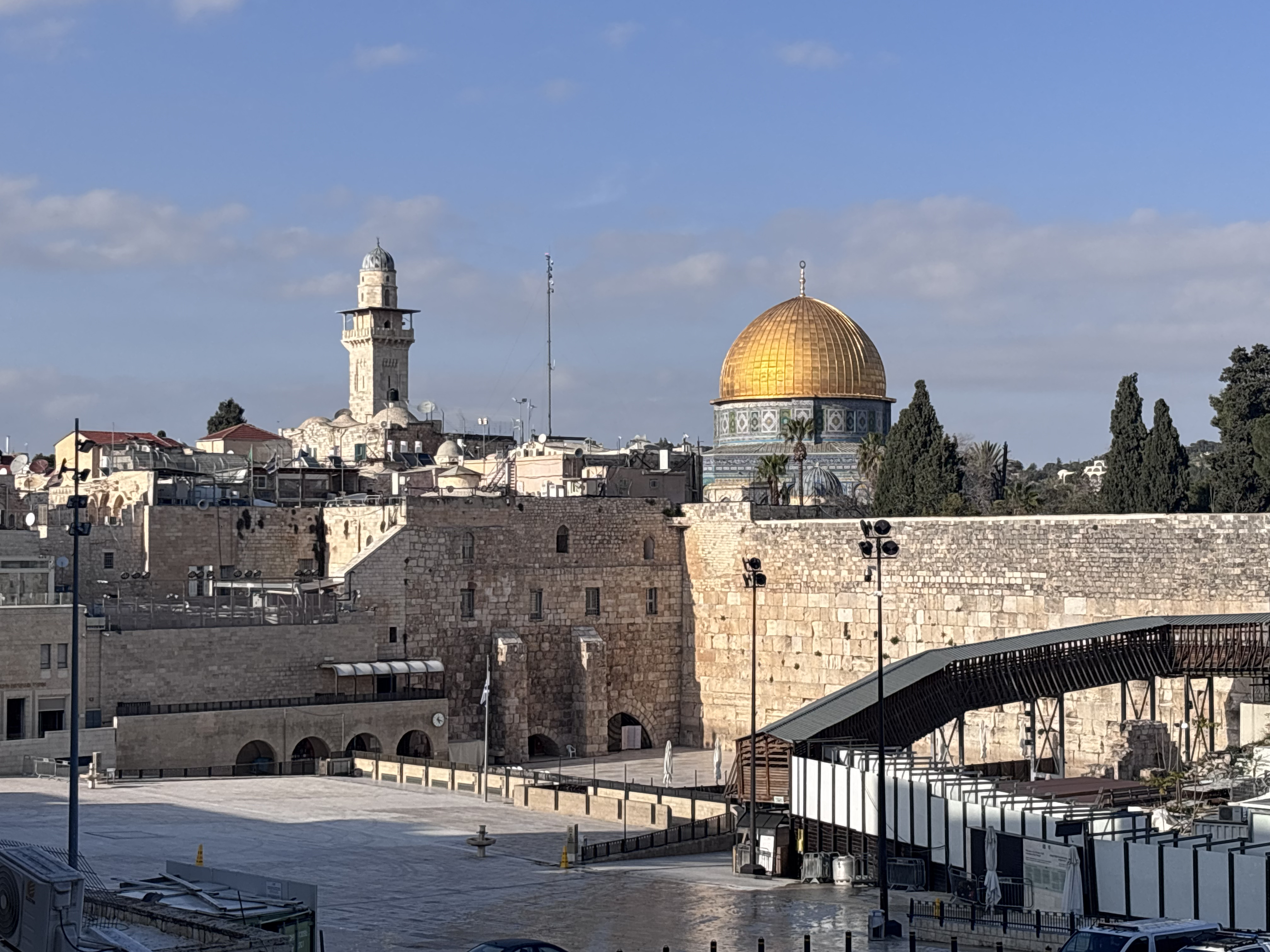 Empty Western Wall Plaza