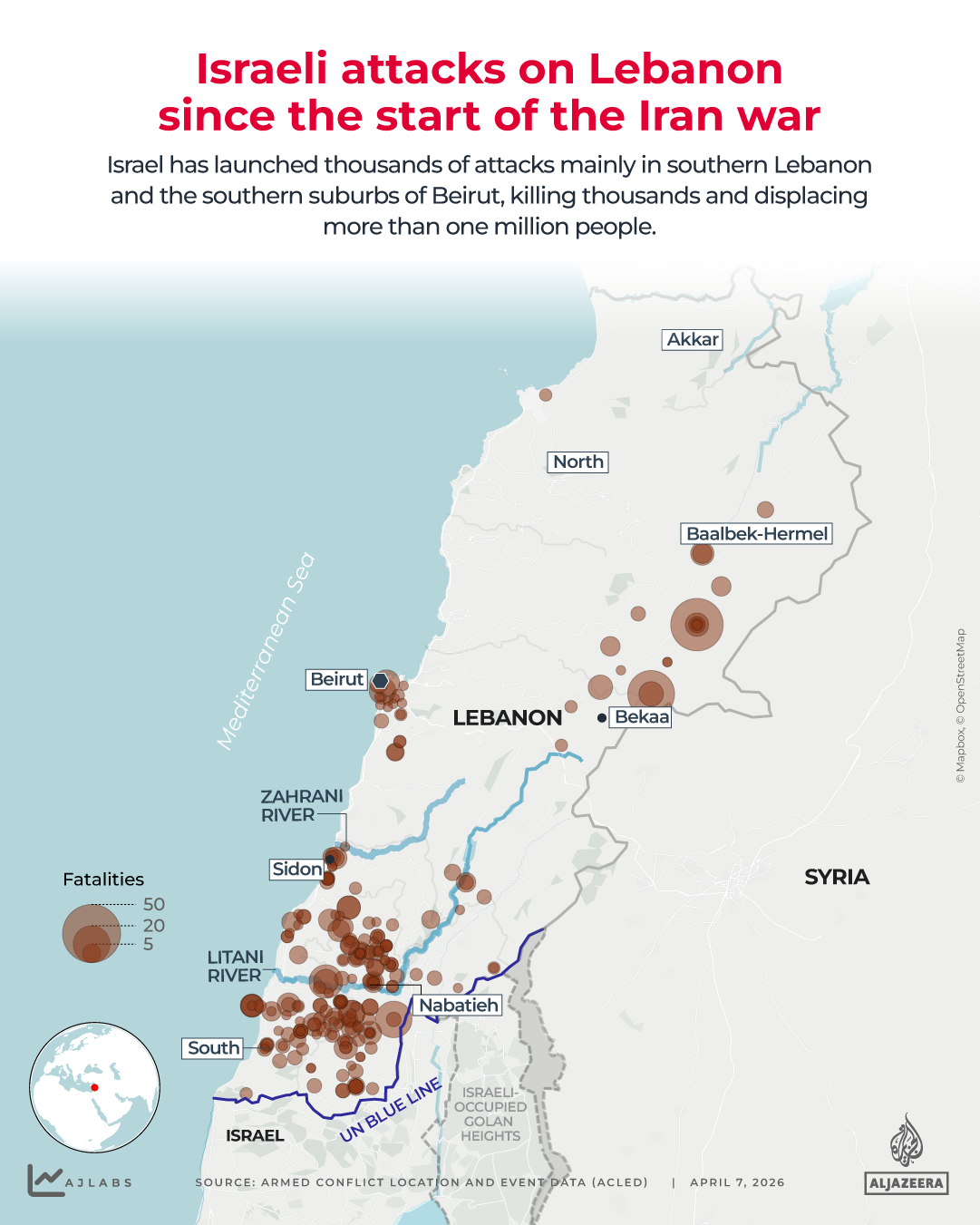 INTERACTIVE - LEBANON DISPLACEMNT - MARCH 9, 2026-1775554732