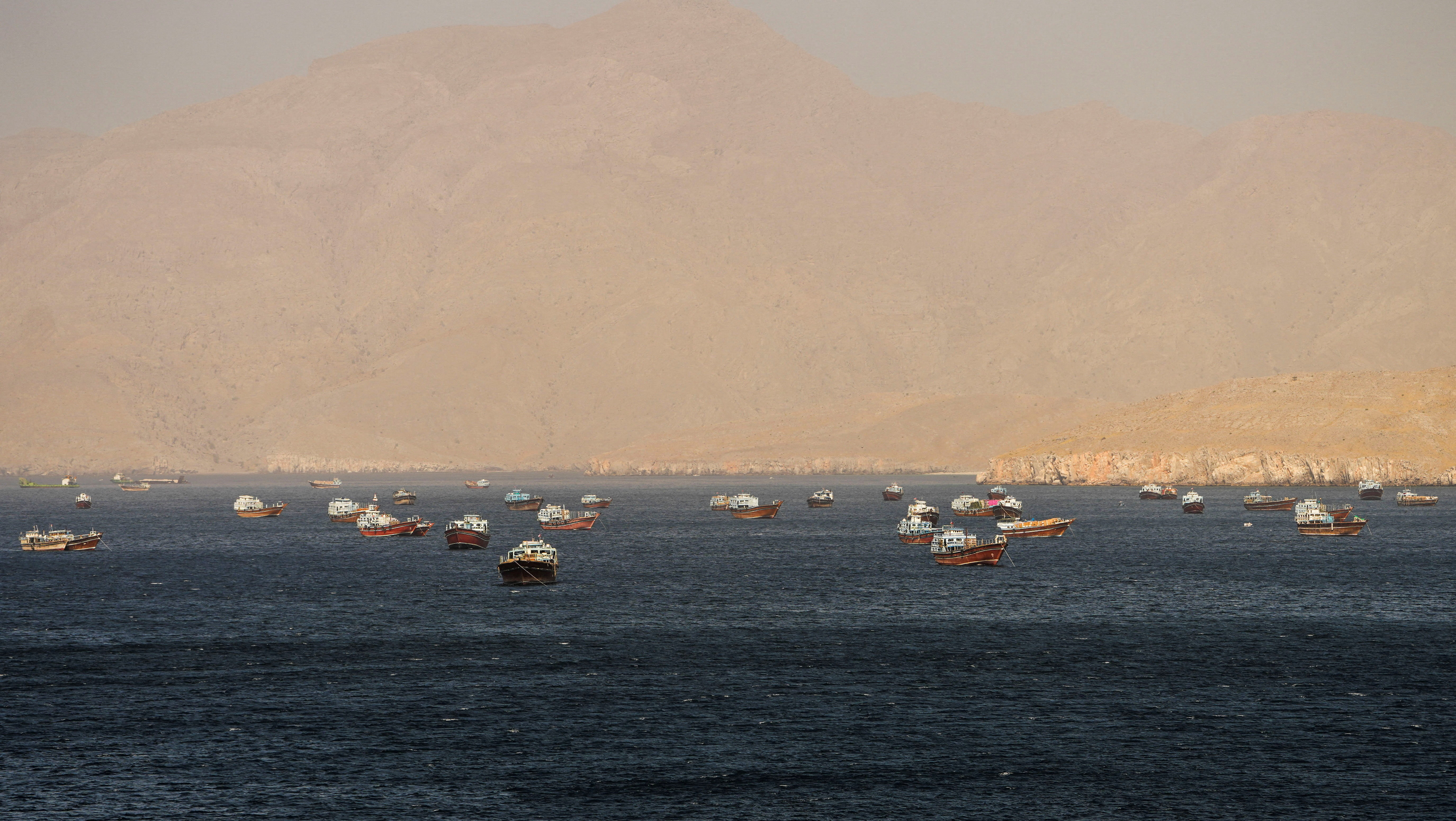 Vessels in the Strait of Hormuz