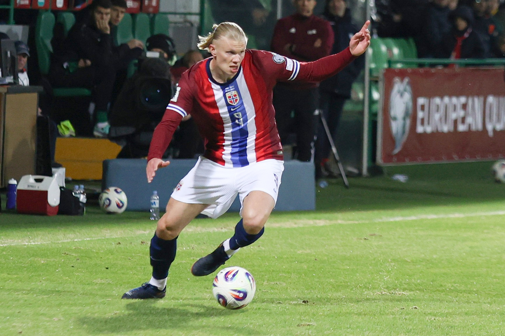 Erling Haaland in action.
