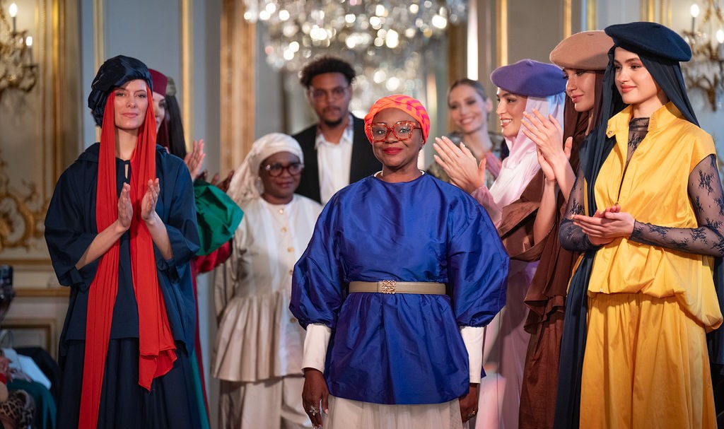 French label Nour Turbans showcased full-coverage looks at Paris Modest Fashion Week, where fashion labels from across the globe presented their latest collections