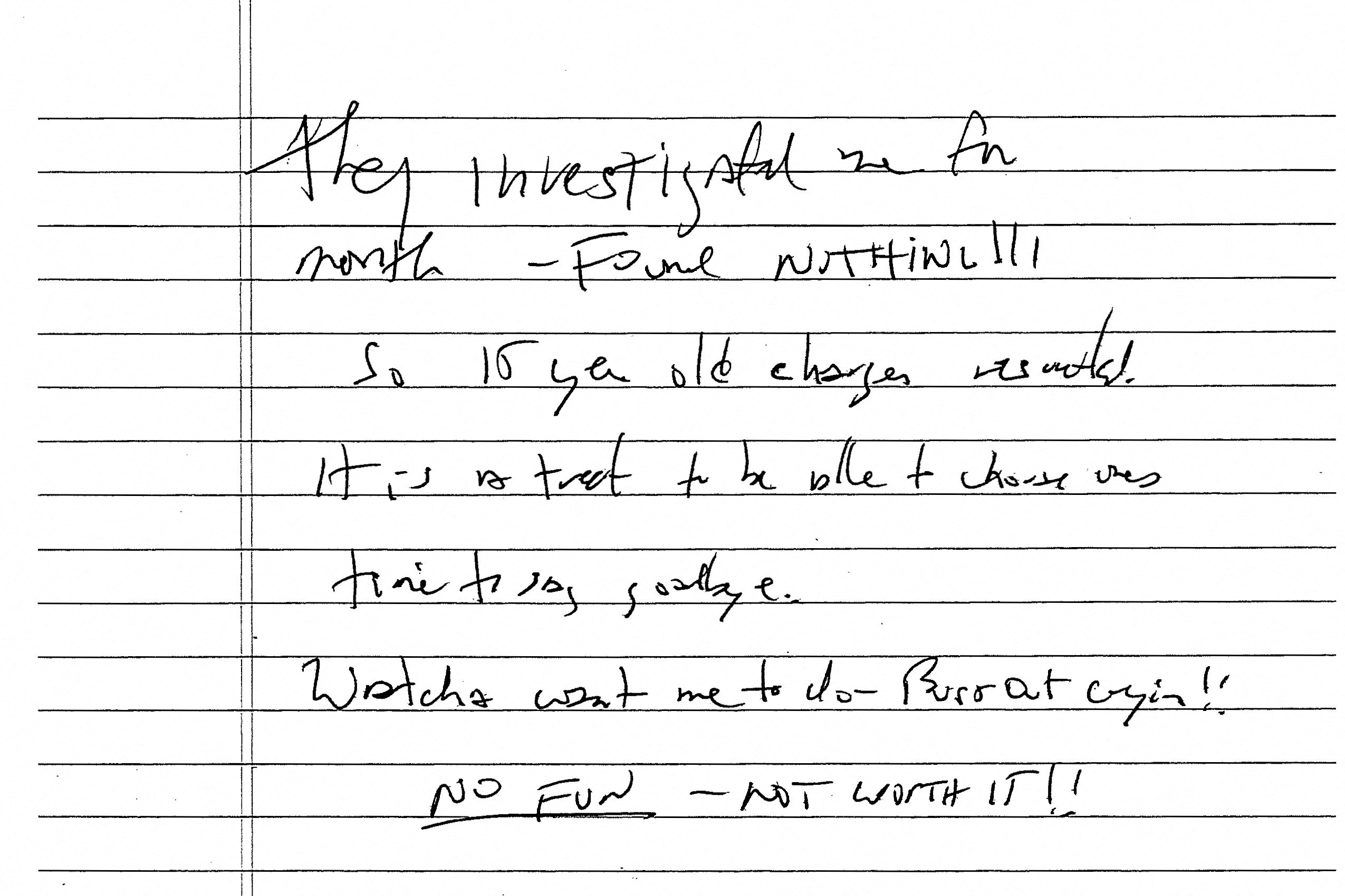 A document including the line "It is a treat to be able to choose one’s time to say goodbye.", described as a suicide note purportedly written by the late Jeffrey Epstein, the disgraced financier and accused sex trafficker who was found dead in his Manhattan jail cell in August 2019 in what was ruled a suicide, is seen after its release by U.S. District Judge Kenneth Karas in New York City, U.S. May 6, 2026. U.S. District Court for the Southern District of New York/Handout via REUTERS  THIS IMAGE HAS BEEN SUPPLIED BY A THIRD PARTY. THIS IMAGE WAS PROCESSED BY REUTERS TO ENHANCE QUALITY, AN UNPROCESSED VERSION HAS BEEN PROVIDED SEPARATELY. TPX IMAGES OF THE DAY