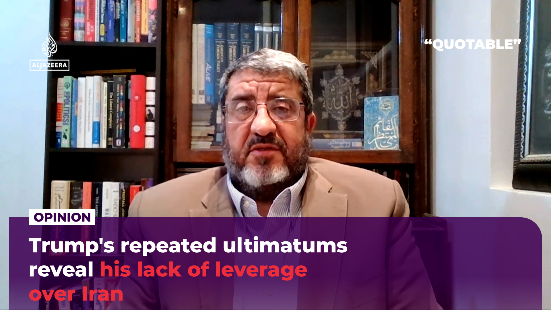 Foad Izadi of Tehran University says US President Trump's repeated threats of renewed full-scale war are a sign of weakness, coming after 37 days of US bombing failed to force Iran into capitulation.