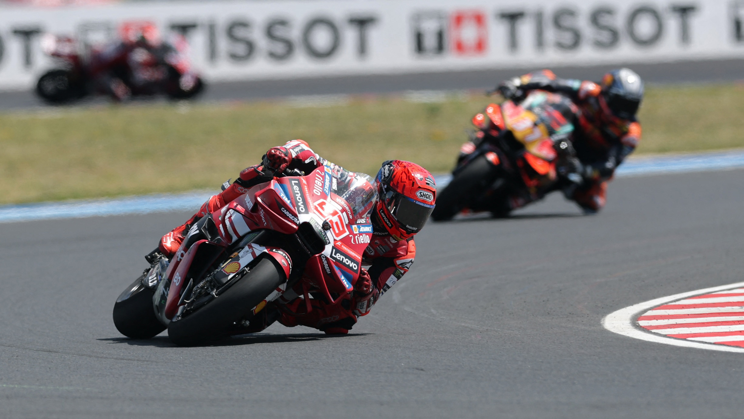 Marc Marquez on action.