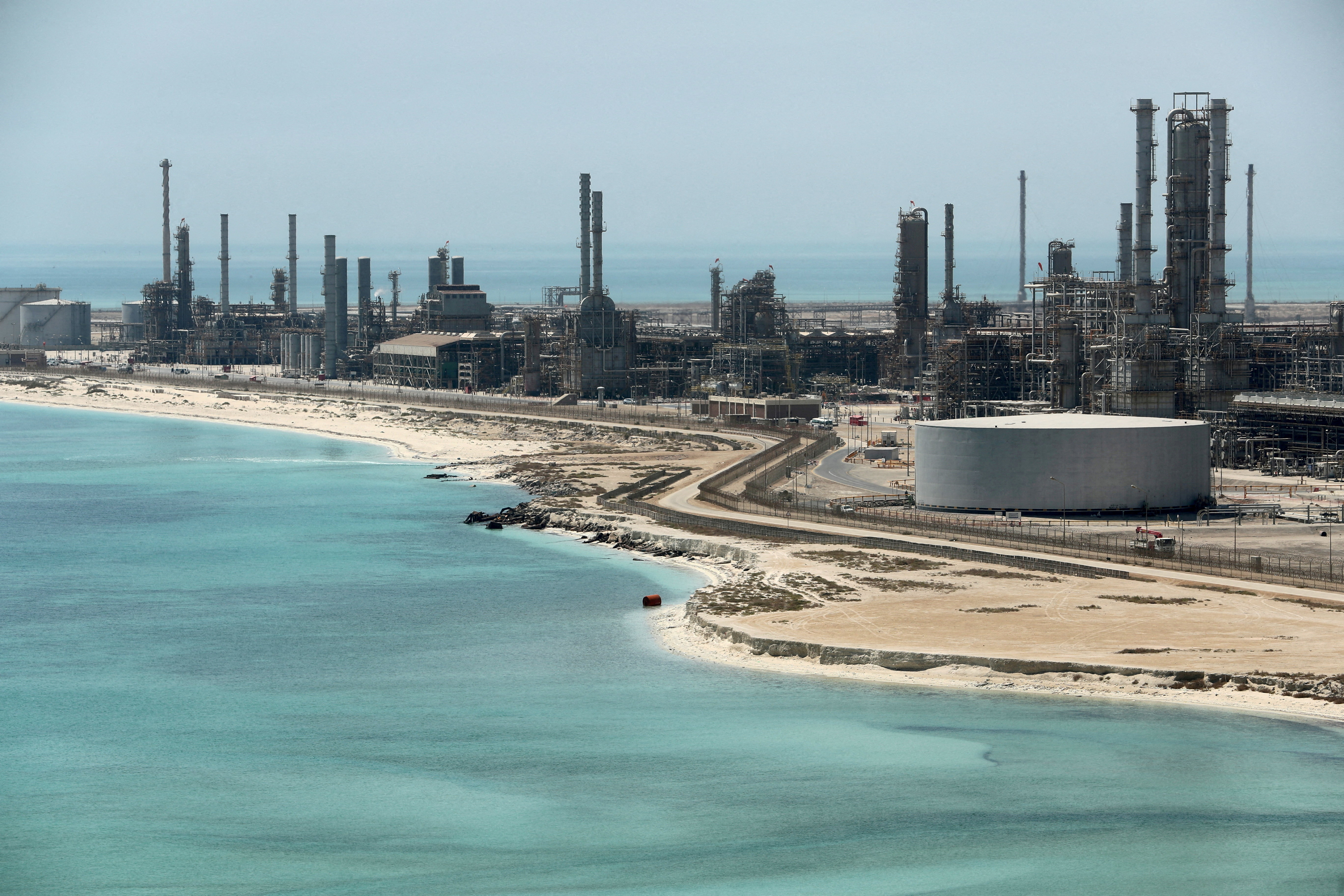 General view of Saudi Aramco's Ras Tanura oil refinery