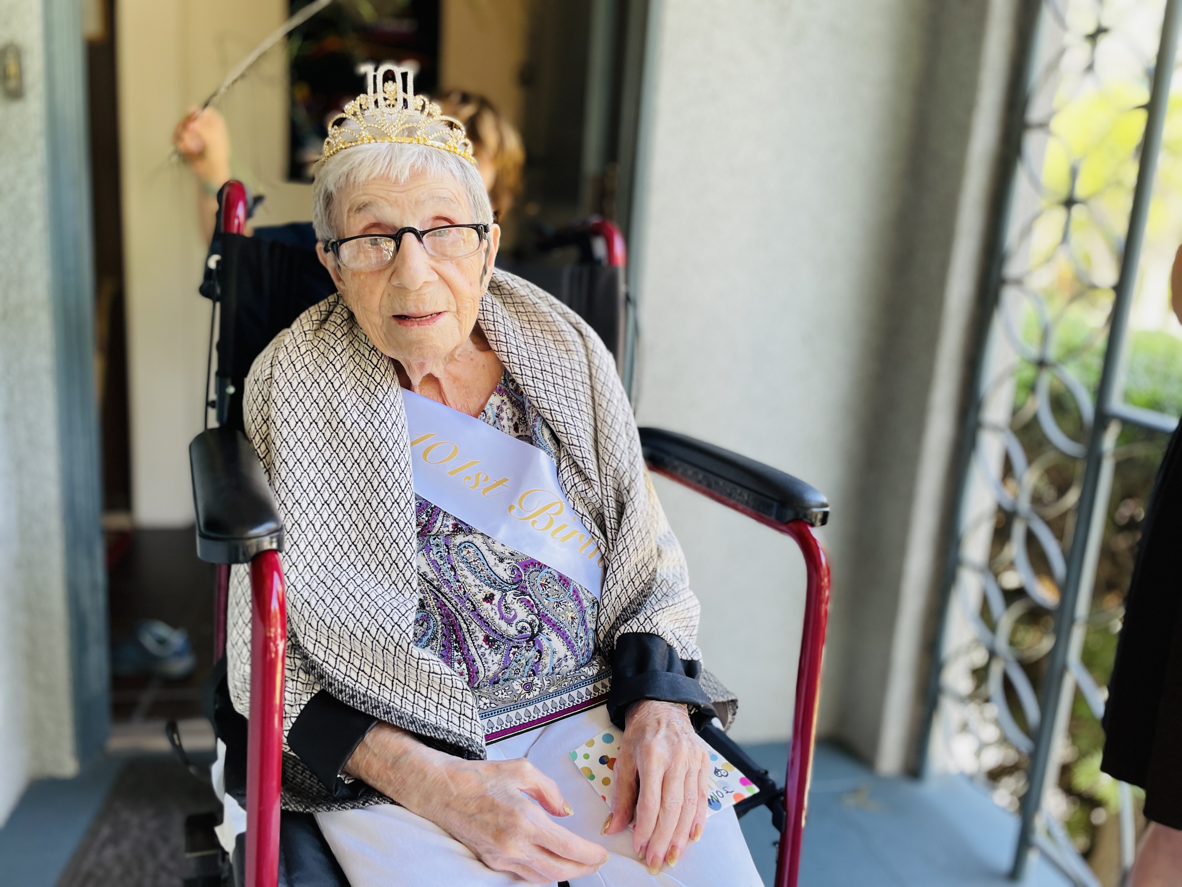 Jeannette Volpin on her 101st birthday
