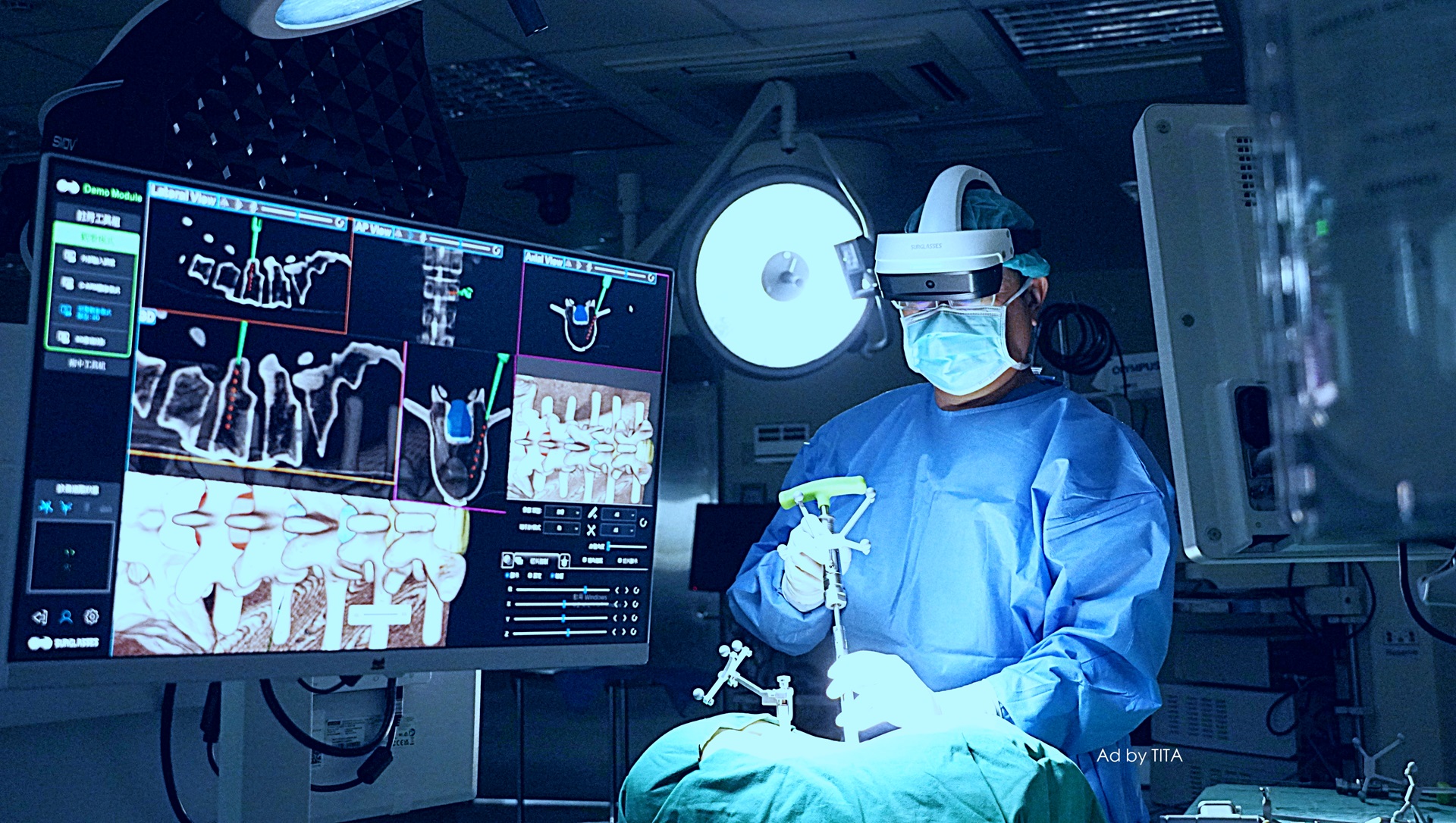 The Surglasses Caduceus surgical navigation system