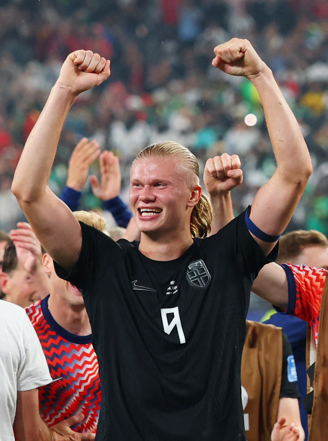 Soccer Football - FIFA World Cup 2026 - Group I - Norway v Senegal - New York/New Jersey Stadium, East Rutherford, New Jersey, U.S. - June 22, 2026 Norway's Erling Haaland celebrates after the match REUTERS/Mike Segar