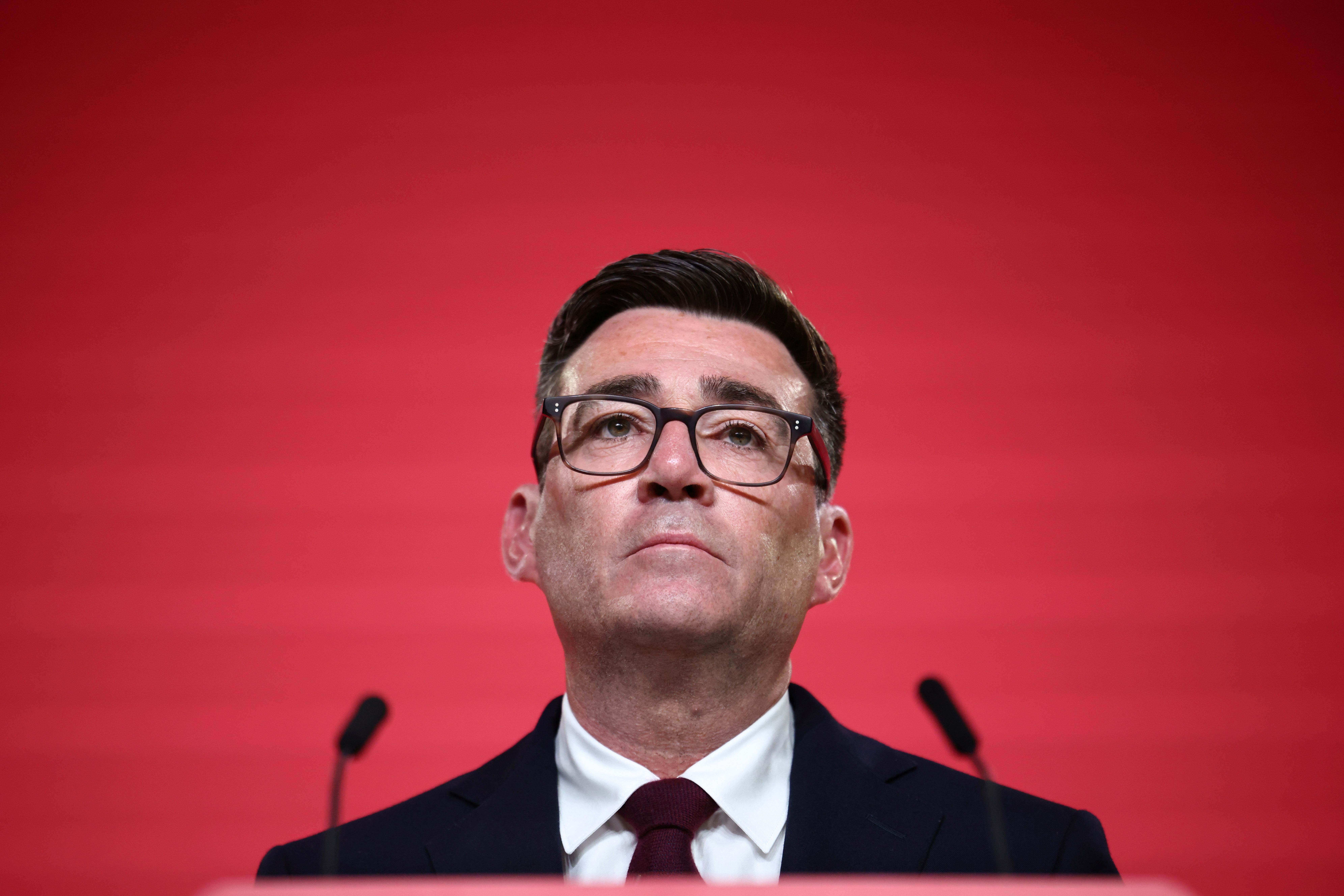 Andy Burnham speaks after being confirmed as the Labour Party's new leader and the country's next prime minister, in central London, Friday July 17, 2026