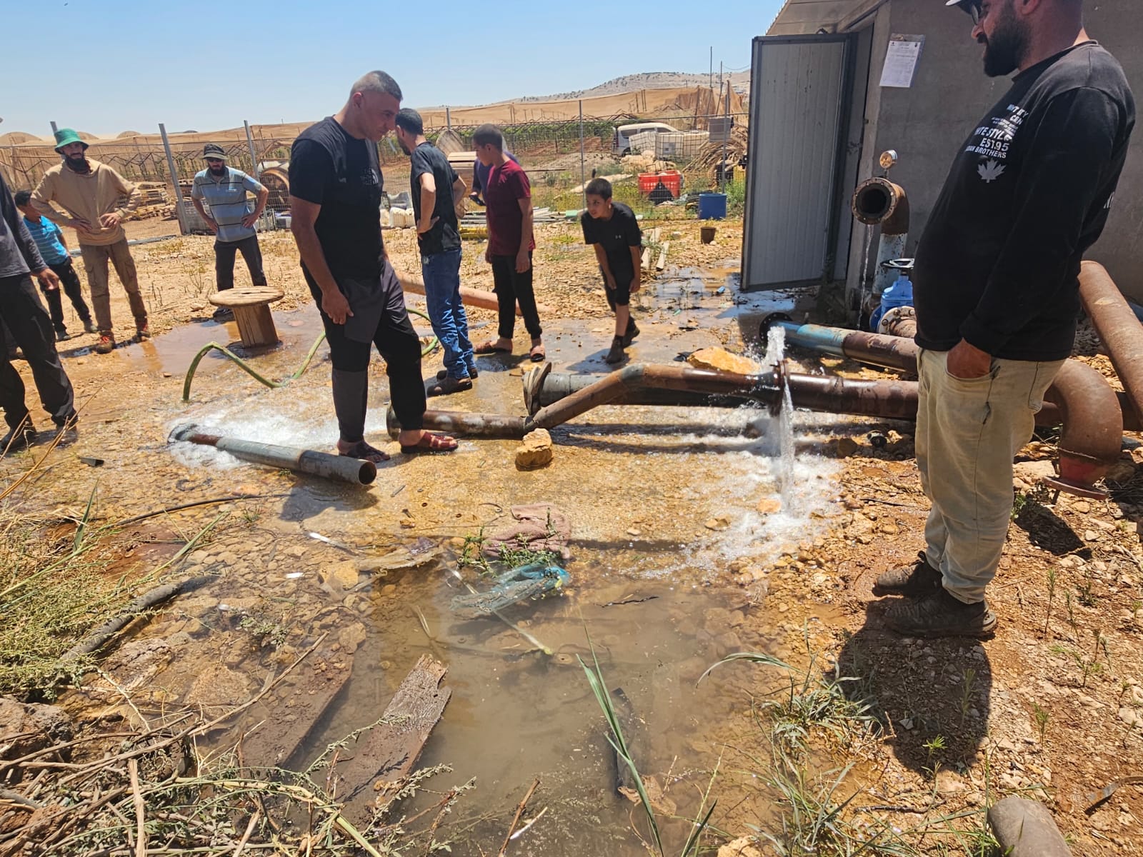 Israel’s ‘Crimson Thread’ barrier has broken irrigation pipes and damaged wells that are vital to local Palestinian populations [Courtesy of Thaer Bisharat]