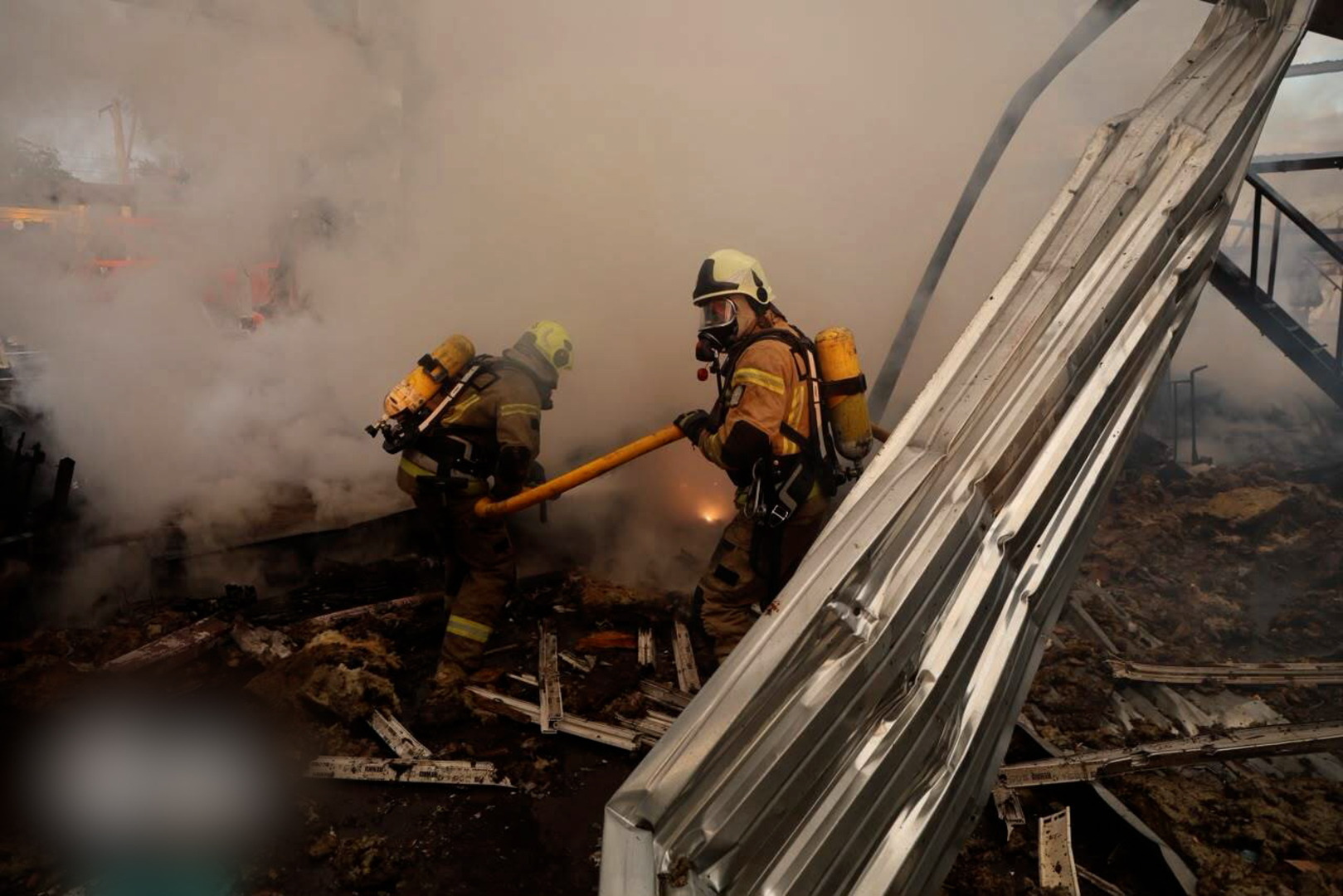 Ukranian firefighters