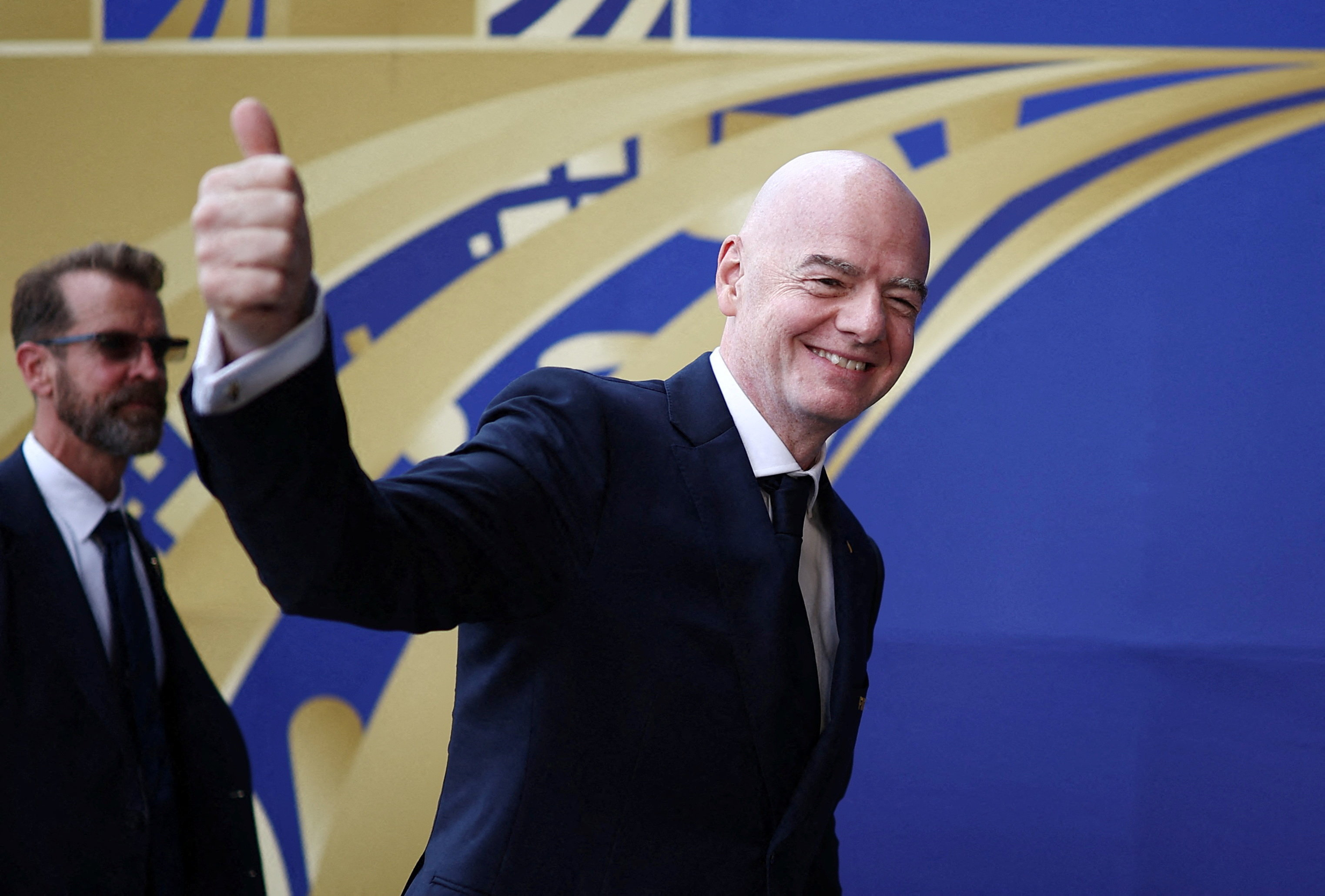 FIFA President Gianni Infantino arrives at the FIFA World Cup 2026 final