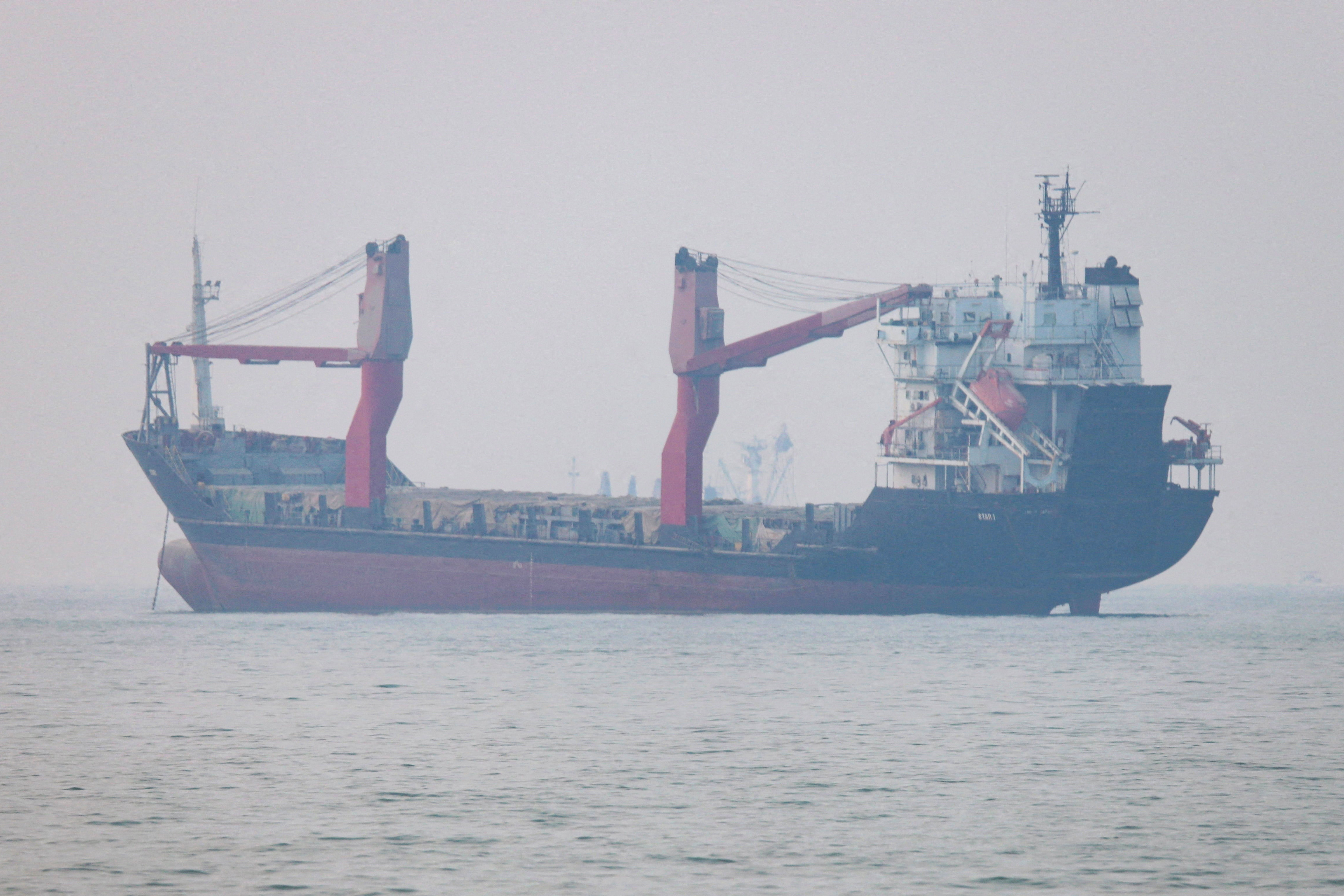 FILE PHOTO: A vessel in the Strait of Hormuz near the beach of Bandar Abbas, Iran, June 30, 2026. Amirhosein Khorgooi/ISNA/via WANA (West Asia News Agency)via REUTERS ATTENTION EDITORS - THIS PICTURE WAS PROVIDED BY A THIRD PARTY. ATTENTION EDITORS - THIS PICTURE WAS PROVIDED BY A THIRD PARTY. ISRAEL OUT. NO COMMERCIAL OR EDITORIAL SALES IN ISRAEL. NO ACCESS FOR ISRAELI MEDIA. NO USE BBC PERSIAN. NO USE VOA PERSIAN. NO USE MANOTO. NO USE IRAN INTERNATIONAL. NO USE RADIO FARDA. DIGITAL: NO USE BBC PERSIAN. NO USE VOA PERSIAN. NO USE MANOTO. NO USE IRAN INTERNATIONAL. NO USE RADIO FARDA./File Photo