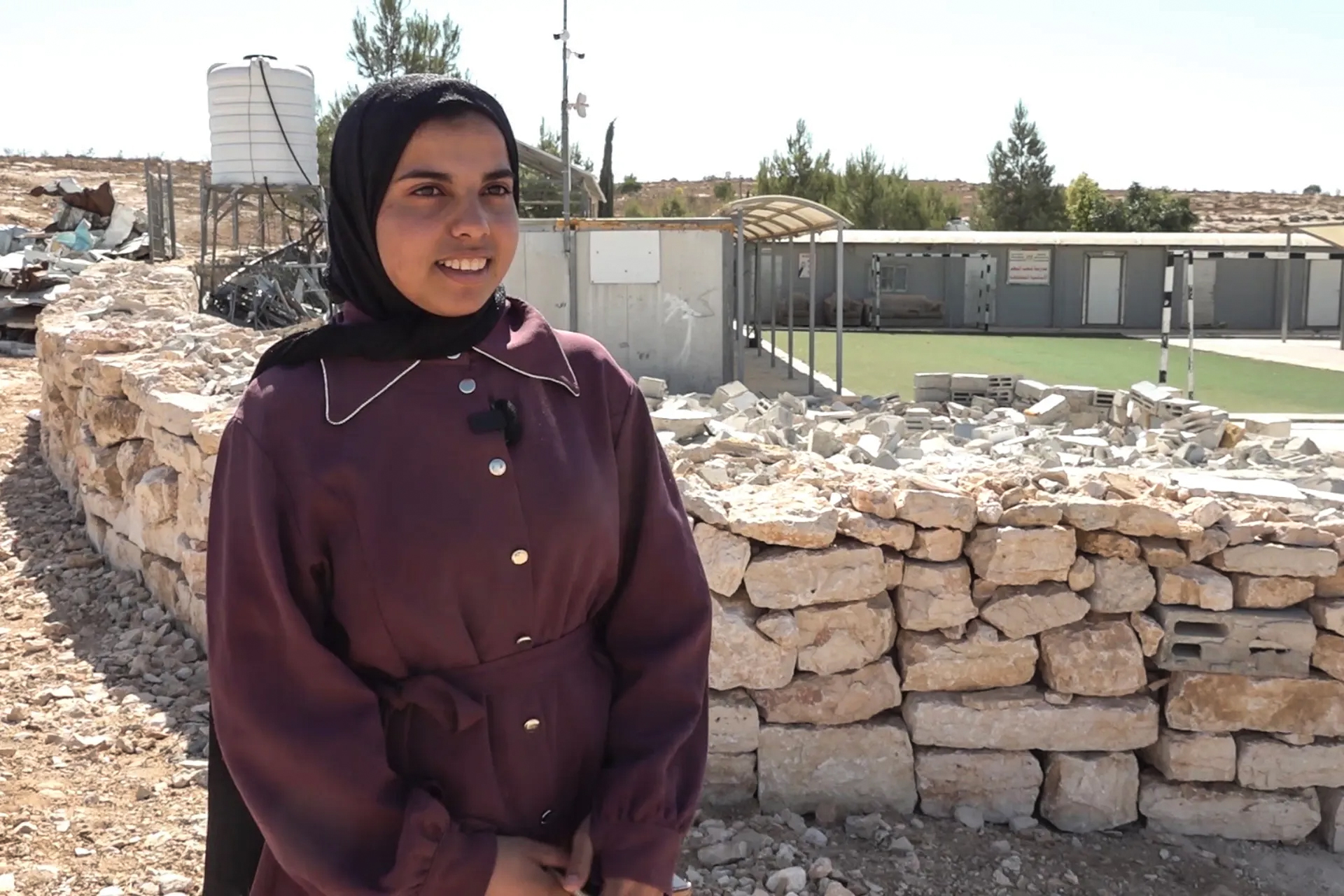 Farah, a student at the Shaab al-Butum school in the occupied West Bank, fears the complete loss of the educational facility