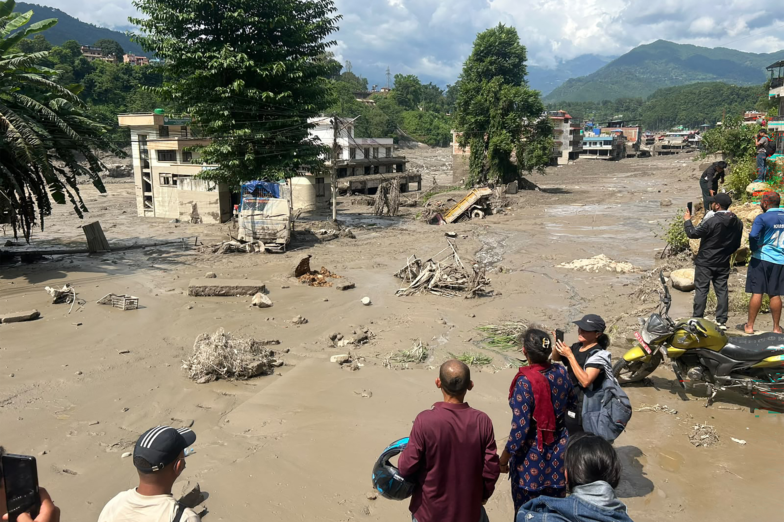 Torrential floods devastate Nepal, Tibet; nine dead, more missing
